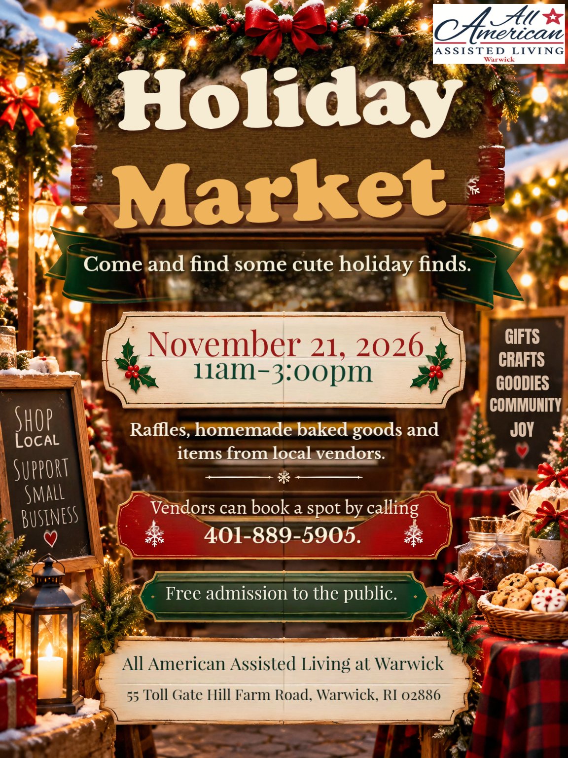 Holiday Market at All American Assisted Living
