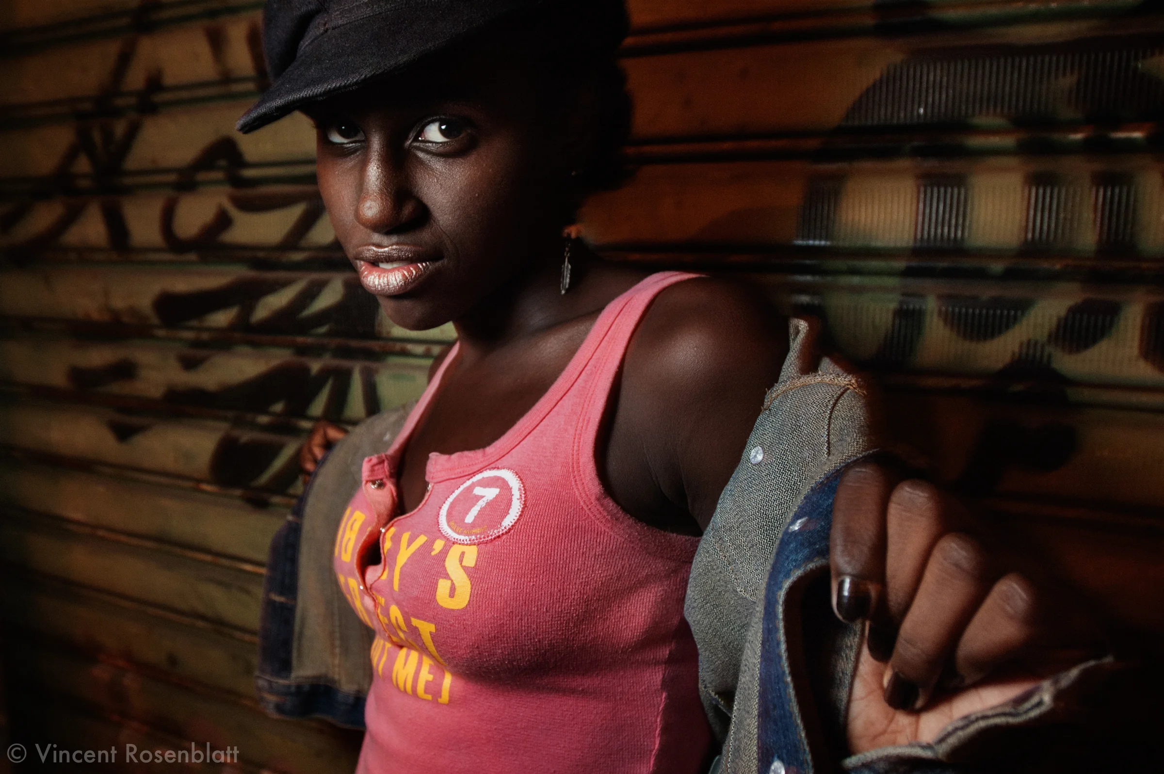 Fabricia, 12 , at the Baile Charme Hip Hop in Nilopolis, Rio de Janeiro..