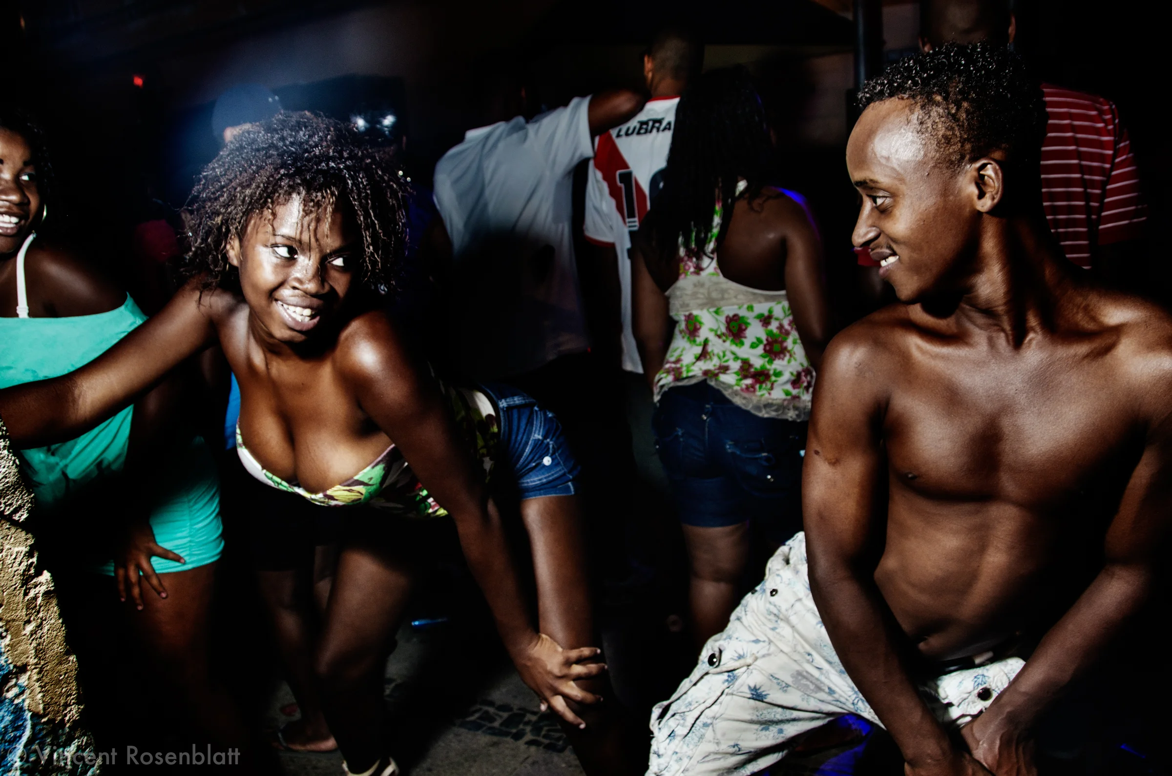 Baile Funk in the favela of Guararapes, down the Corcovado, in the Cosme Velho district, zona sul do Rio de Janeiro.