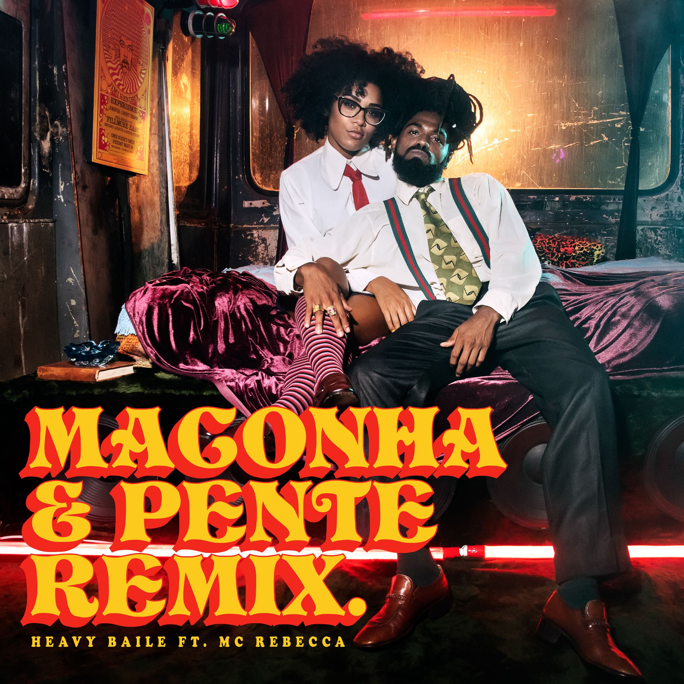  Cover for "Maconha & Pente Remix" single by Heavy Baile feat MC Rebeca & MC Tchelinho - 2018 