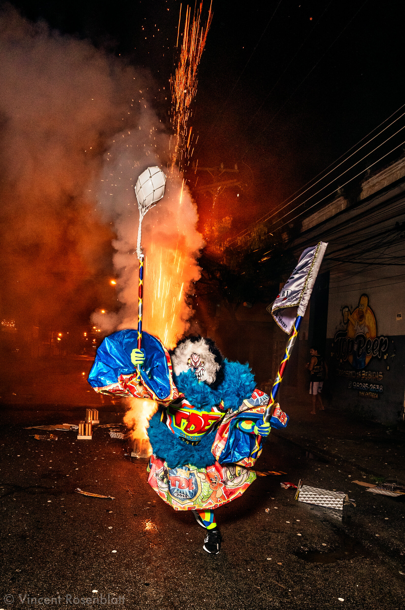  Show of the Turma da Esquina in Oswaldo Cruz, North Zone of Rio de Janeiro, Carnival 2020. 