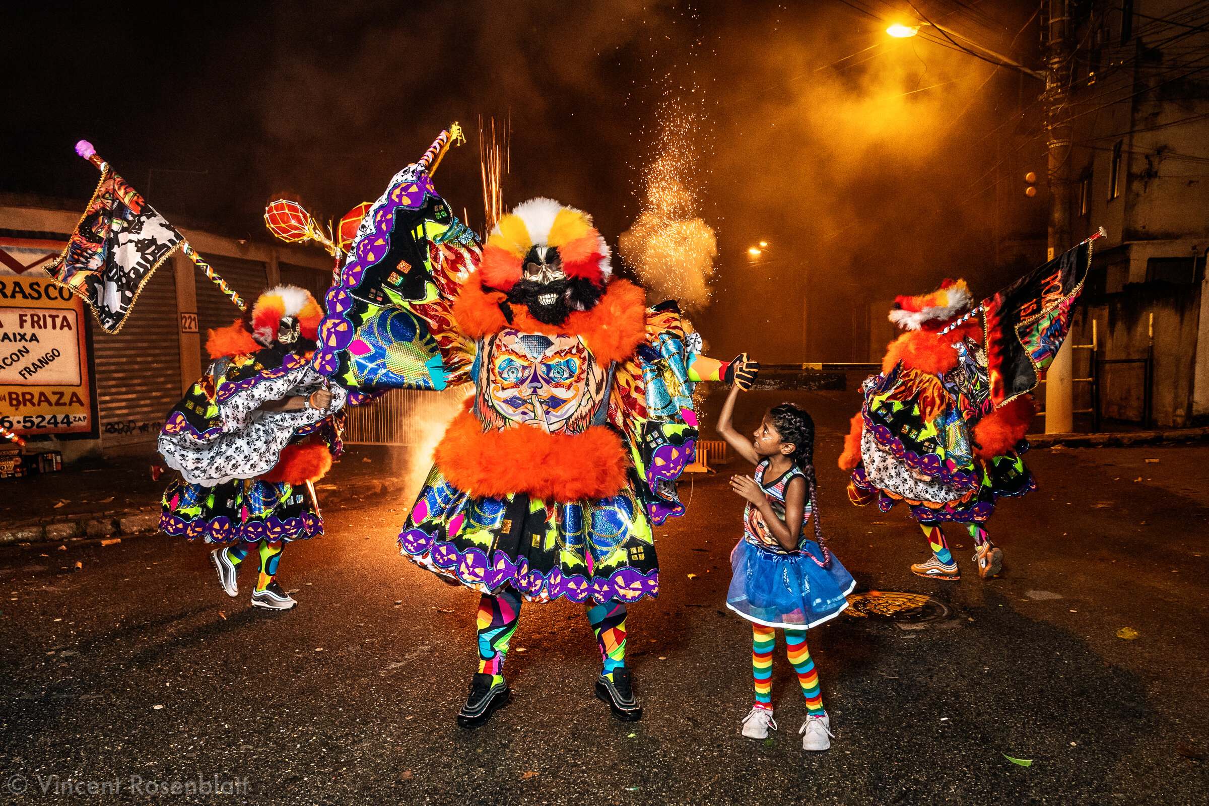  Show of the Polêmica group in Rocha Miranda, North Zone of Rio de Janeiro, Carnival 2020 - inspired by the Freddy Kruegger versus Jason Nightmare series / movies. 