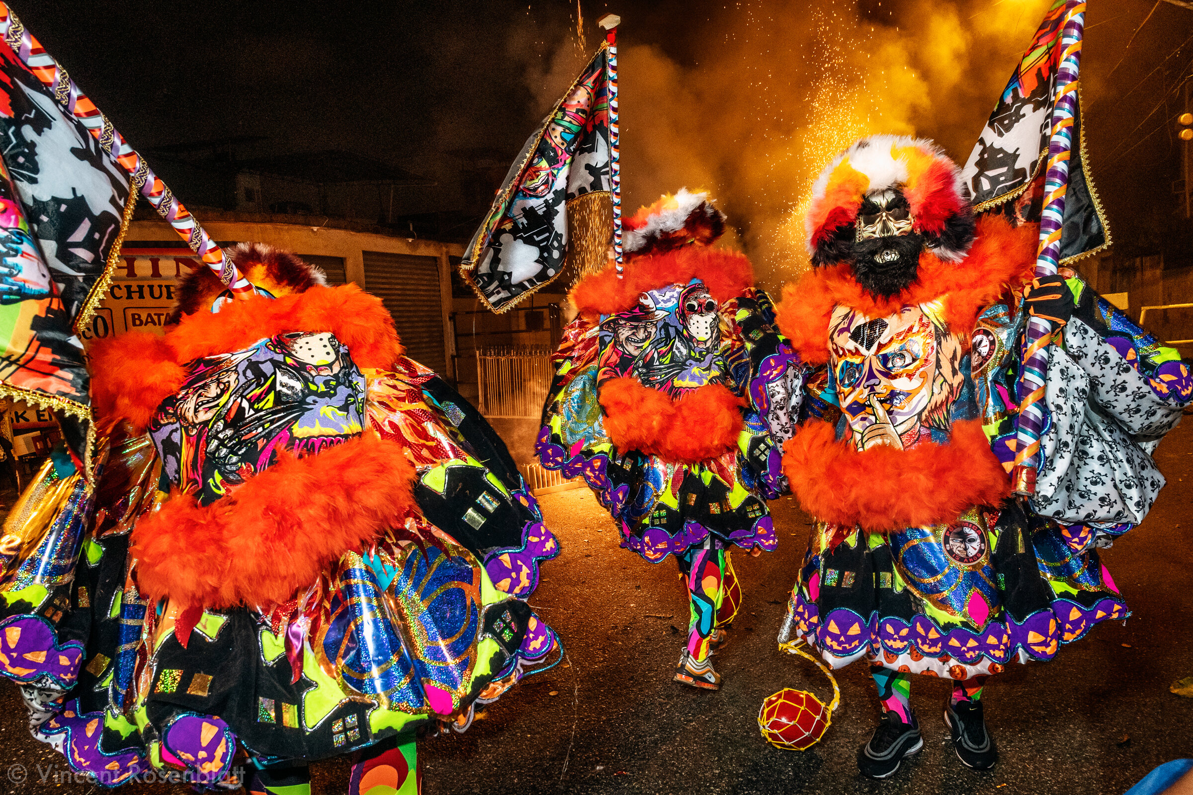  Show of the Polêmica group in Rocha Miranda, North Zone of Rio de Janeiro, Carnival 2020 - inspired by the Freddy Kruegger versus Jason Nightmare series / movies. 