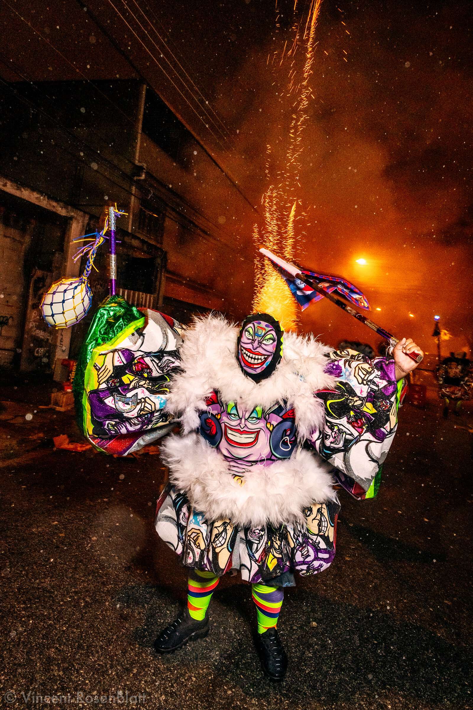  Show of the bate-bola group Truque de Mestre (Master Trick) in the Urubu favela, North Zone of Rio de Janeiro, Carnival 2020. 