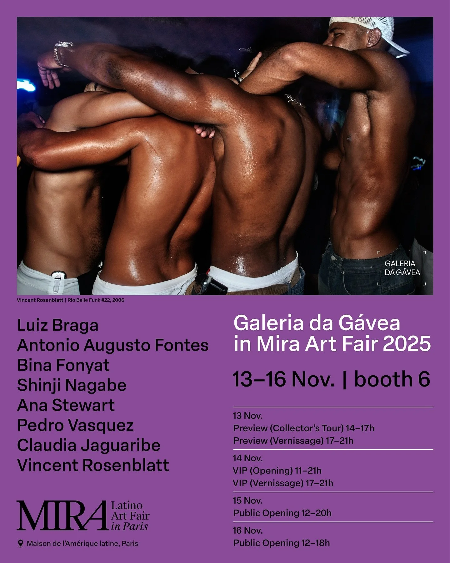Cette semaine &agrave; @miraartfair &agrave; la @maisondelameriquelatineparis avec la @galeriadagavea qui me repr&eacute;sente &agrave; Rio de Janeiro ! #fineartphotography #riobailefunk #exposition #expositionaparis