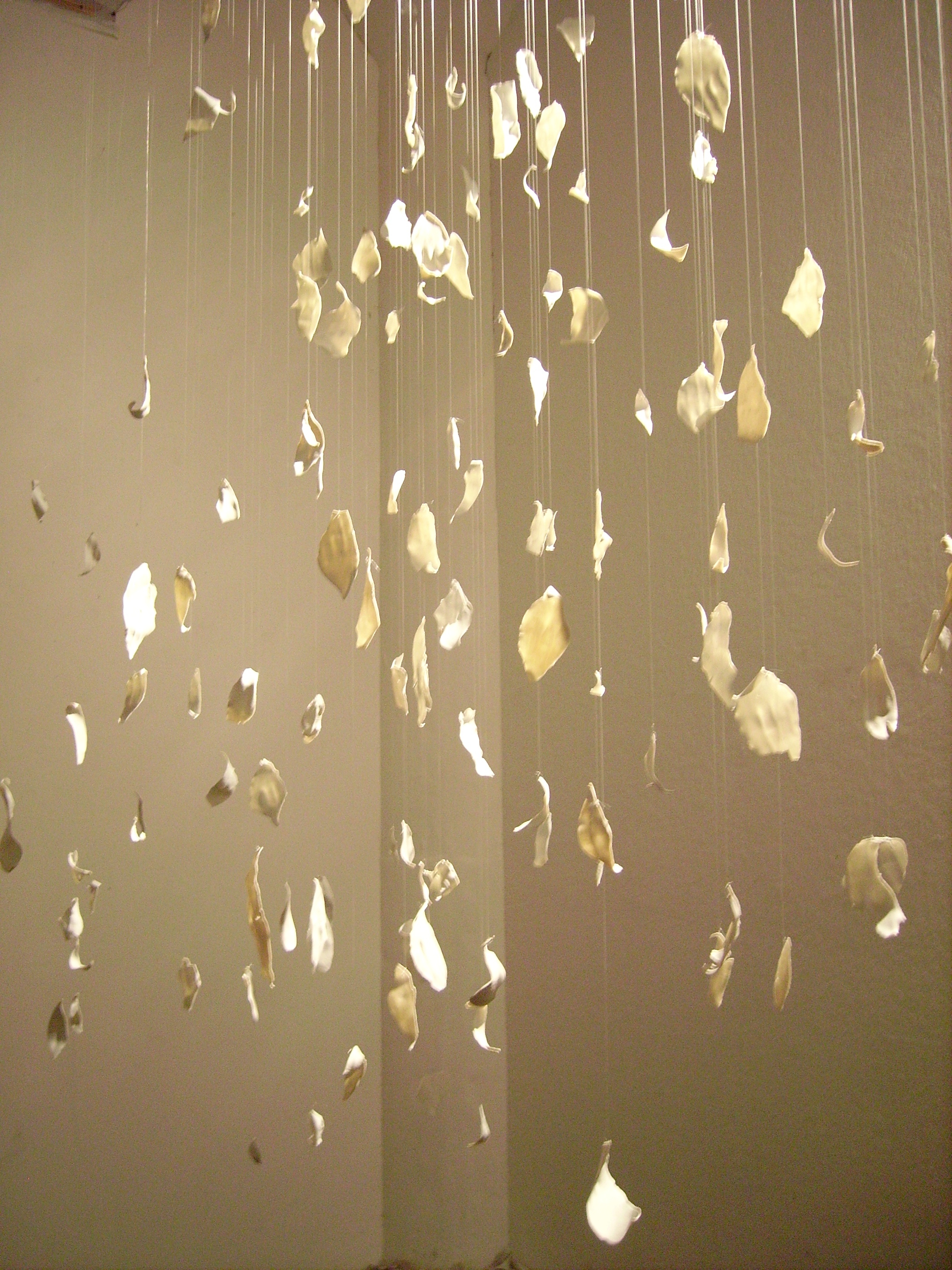 Left, installation detail 