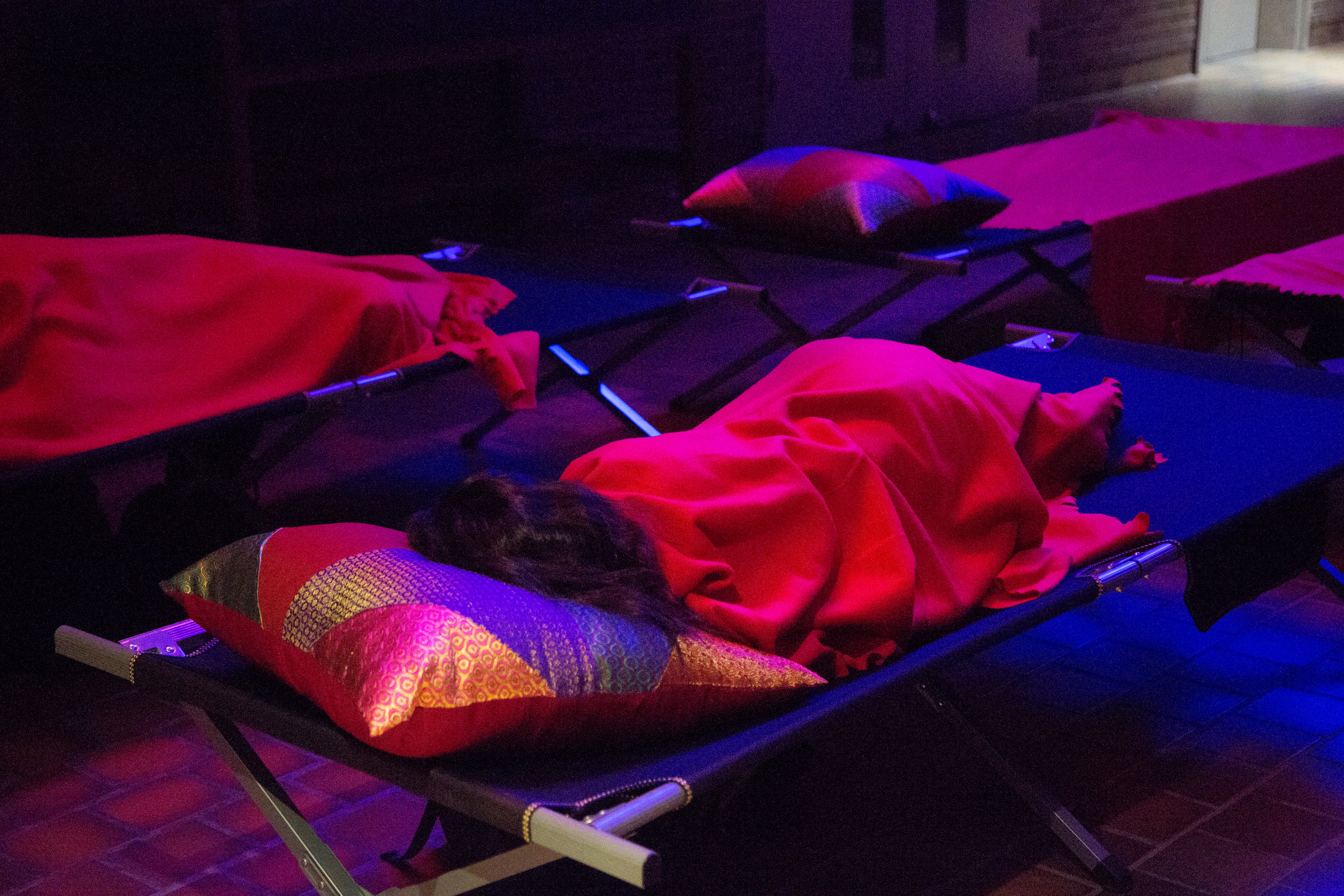  Sleeping guests at  Dream Variations , a collaboration with Abbas Akhavan for Nuit Blanche Toronto (2017). 