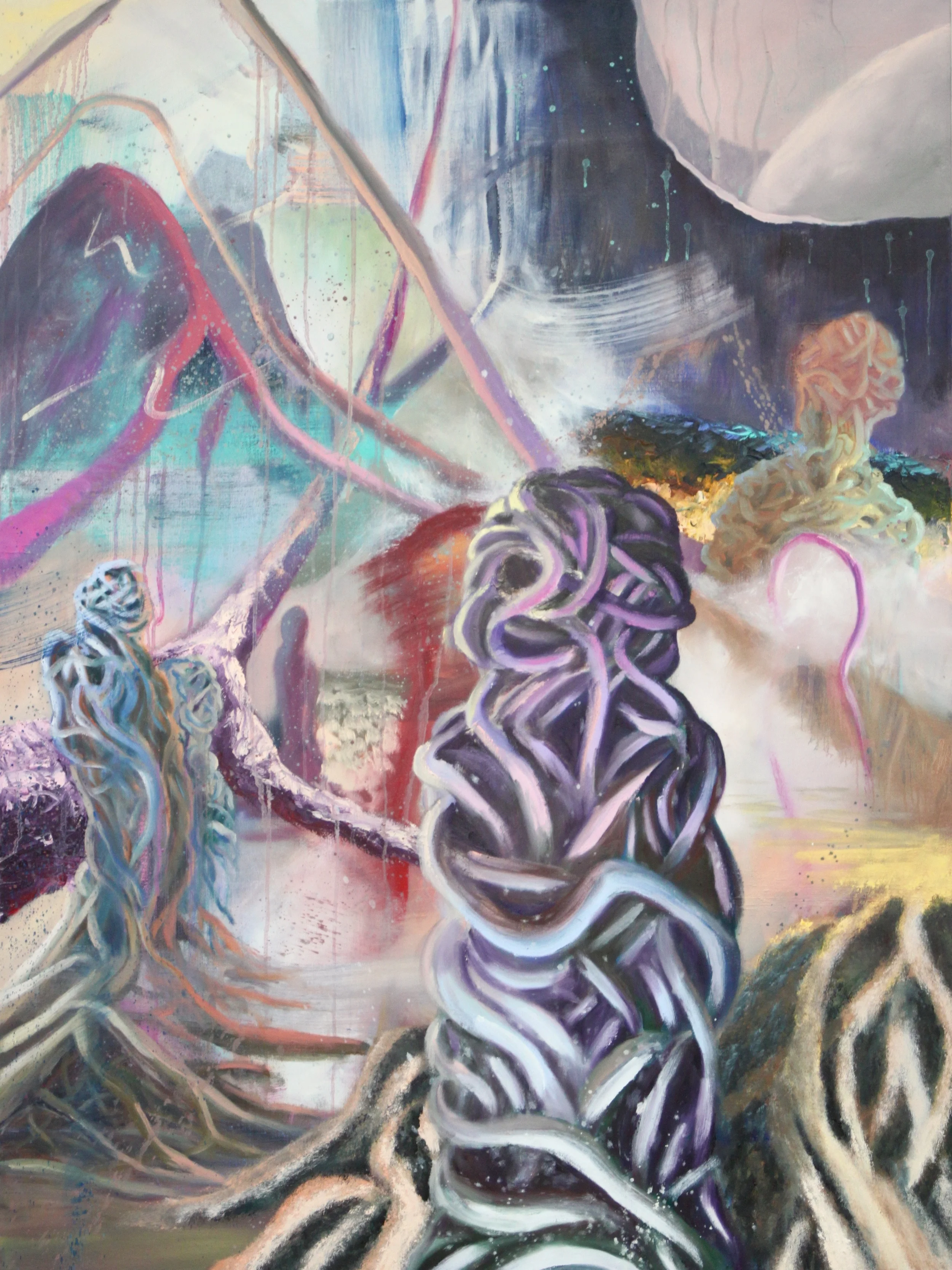 Entangled: 2 Oil Paint on Canvas 36x48 inches 2015