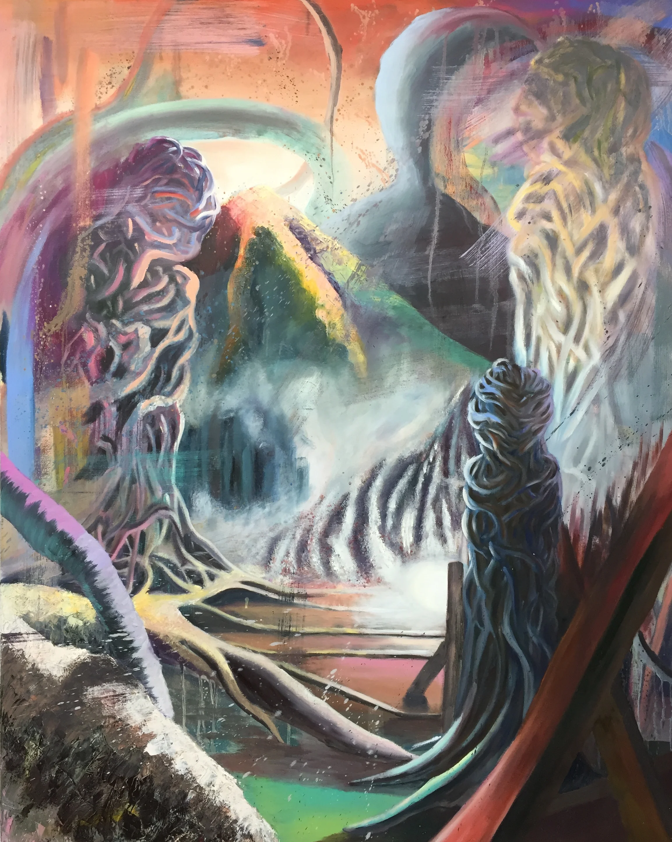 Entangled: 4 Oil Paint on Canvas 48x60 inches 2015