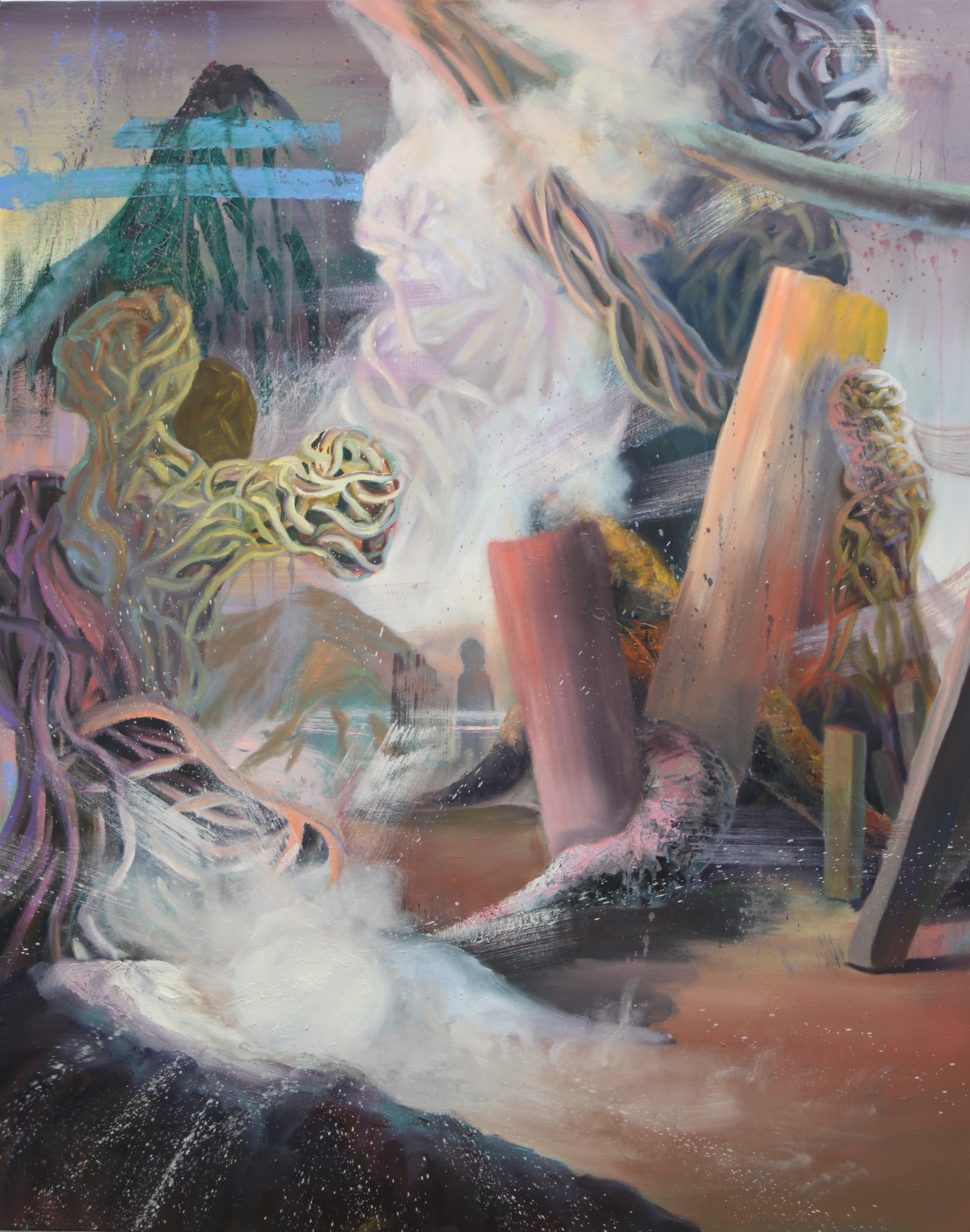   Entangled: 5   Oil Paint on Canvas  48x60 inches  2015 