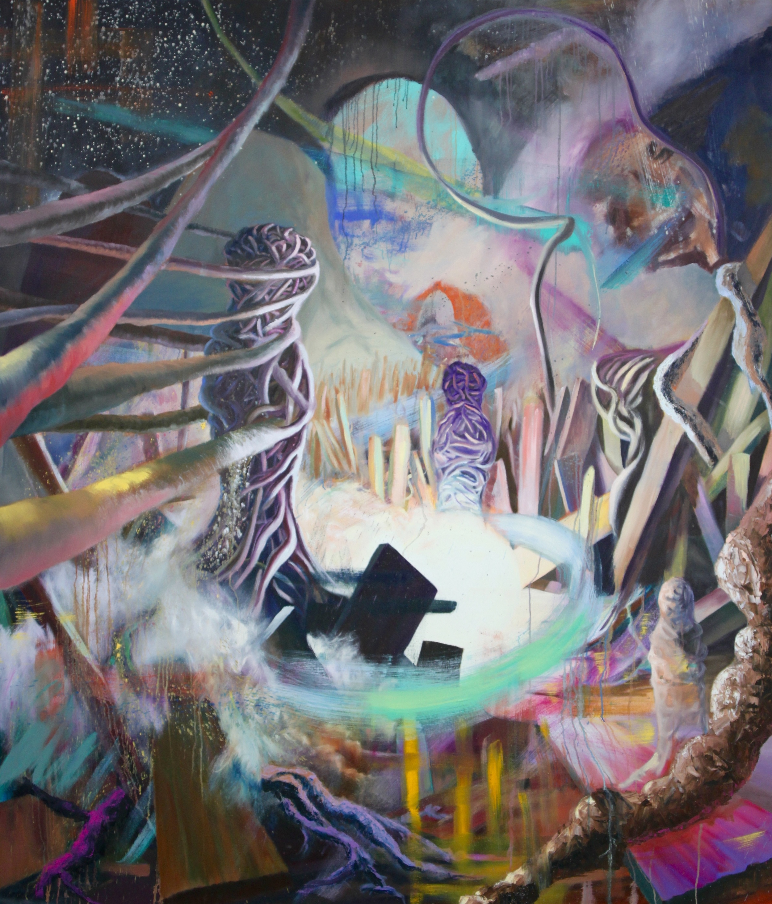   Entangled: 6   Oil Paint on Canvas  72x84 inches  2015 