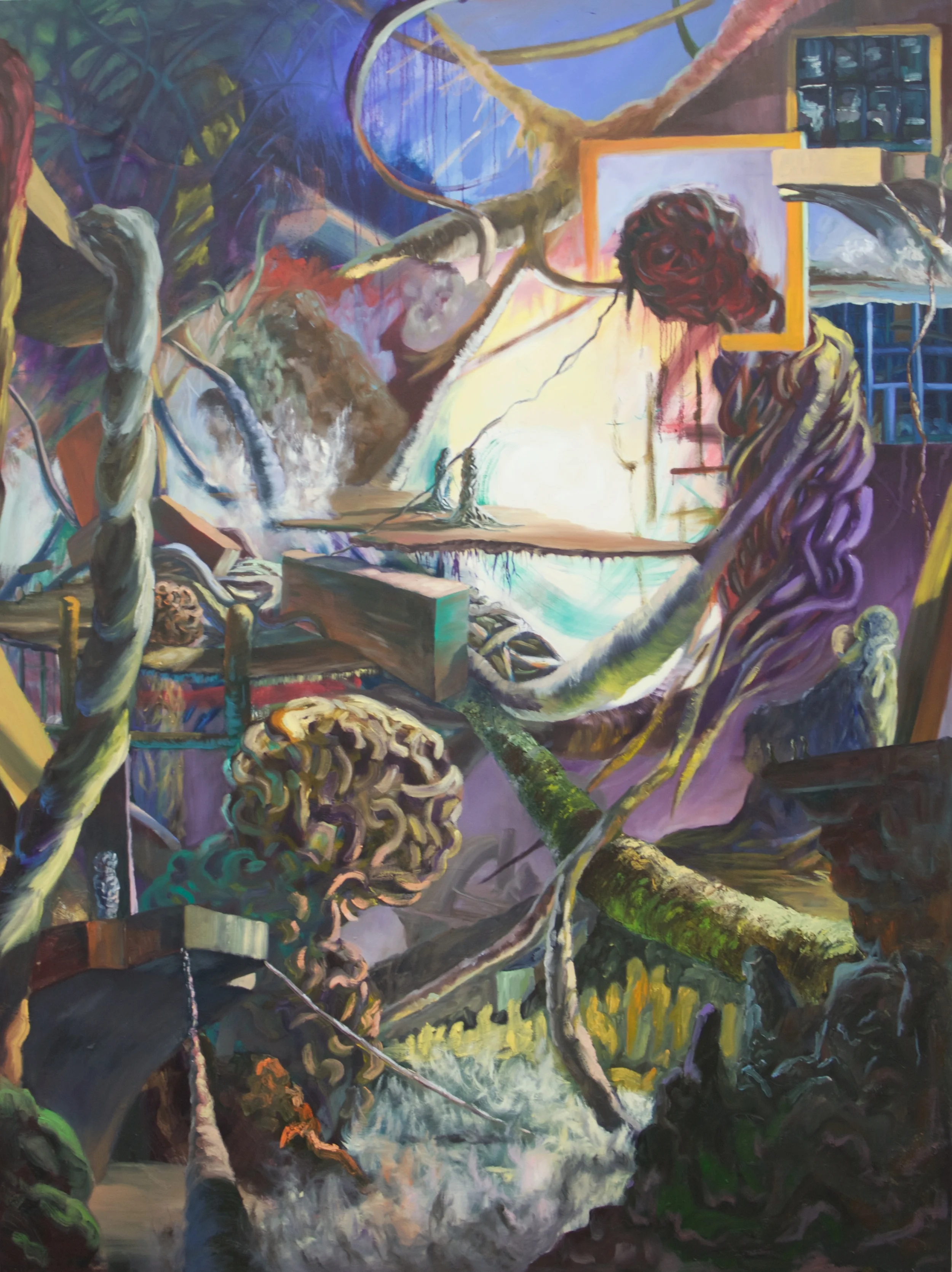 Entangled: 11 Oil Paint on Canvas 72x96 inches 2015