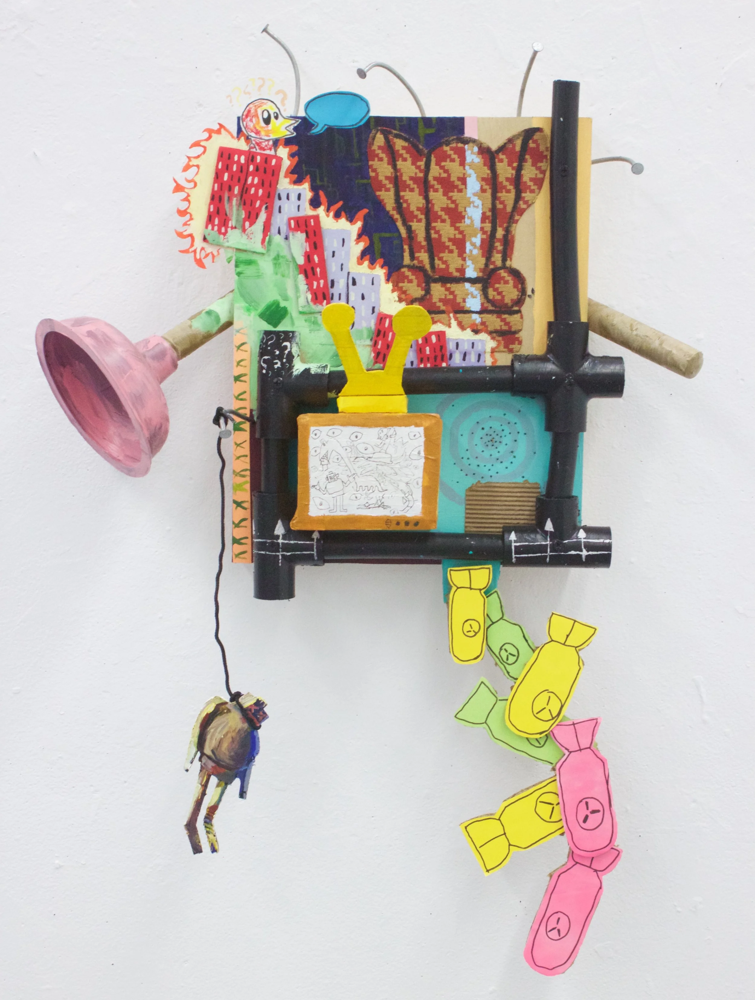 Untitled Mixed Media on Panel 14x11 inches (panel size) 2016