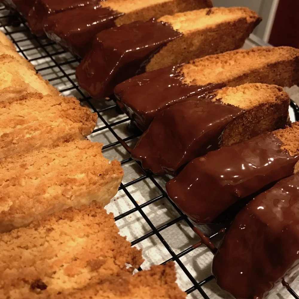 dipped and unzipped cookies