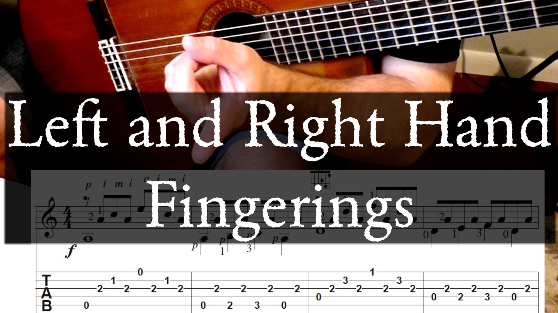 Left and Right Hand Fingerings