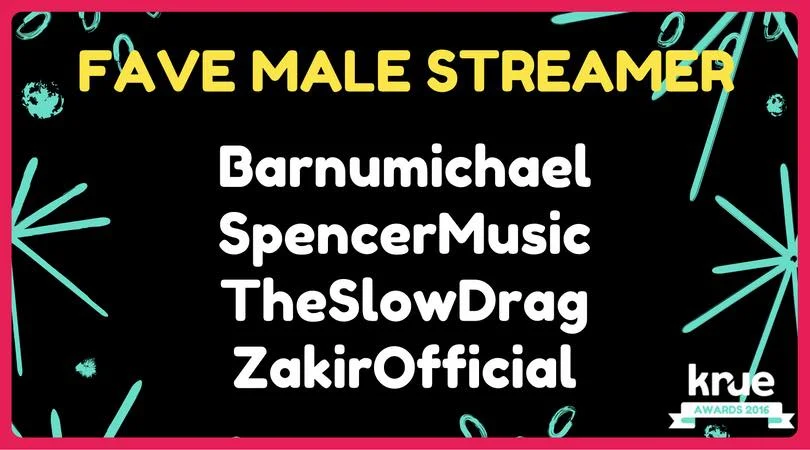 Michael was nominated for a Krue Award for Favorite Male Streamer.