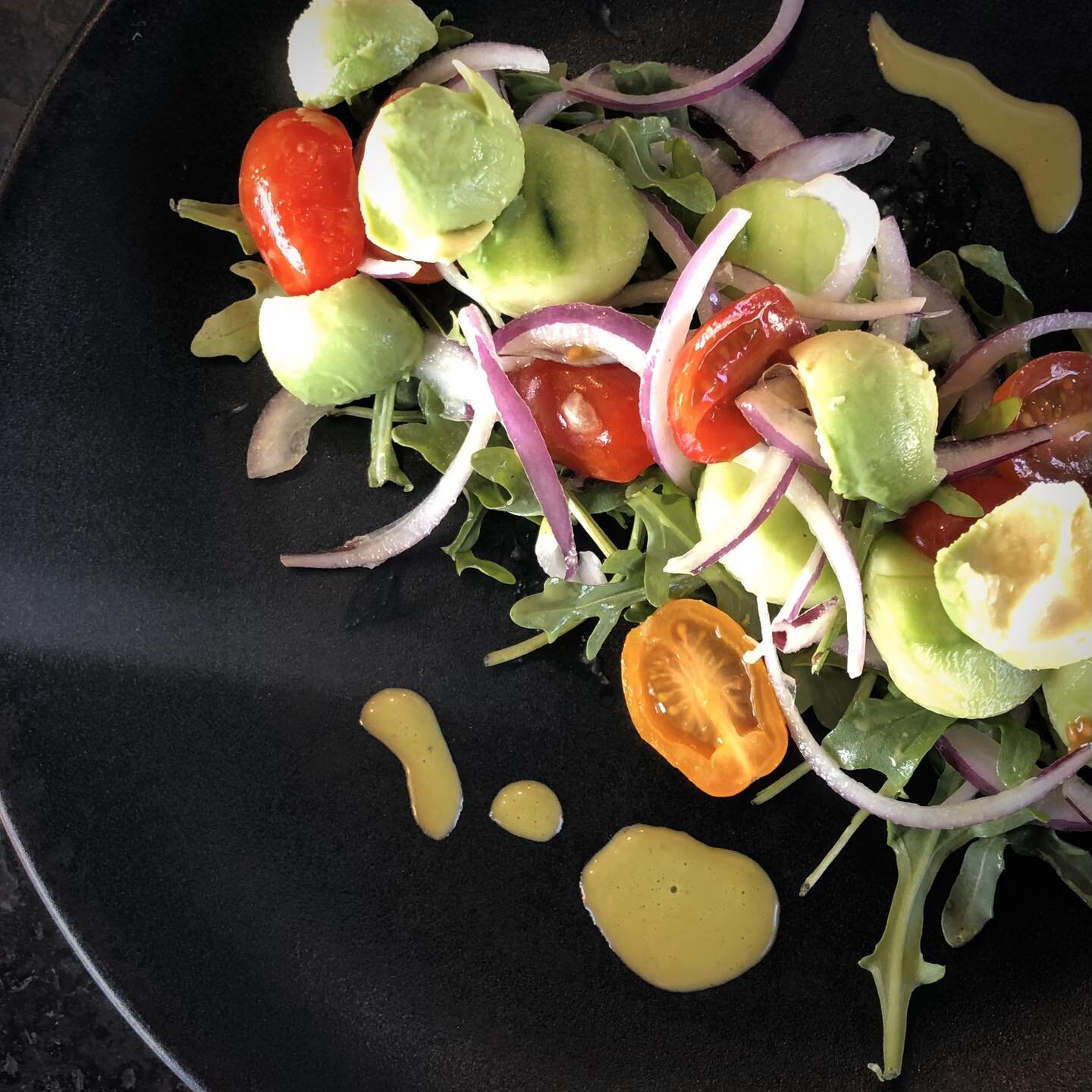 Our Tomato Avocado Salad - a taste of Spring! (Which we think is still coming?) Join us for dinner tonight and enjoy this or any of our great salads!