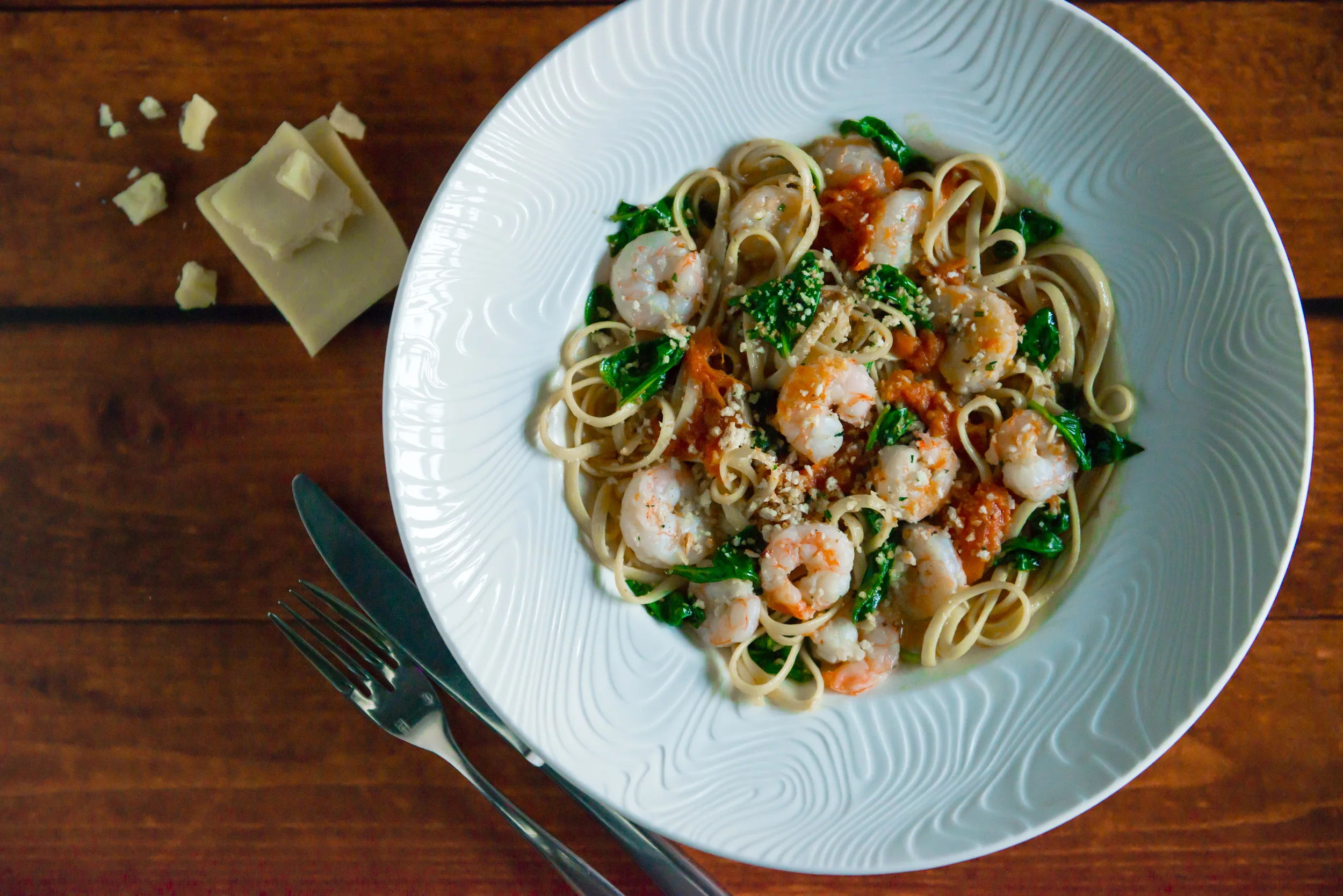 Shrimp Linguini, WildEarth Italiana 