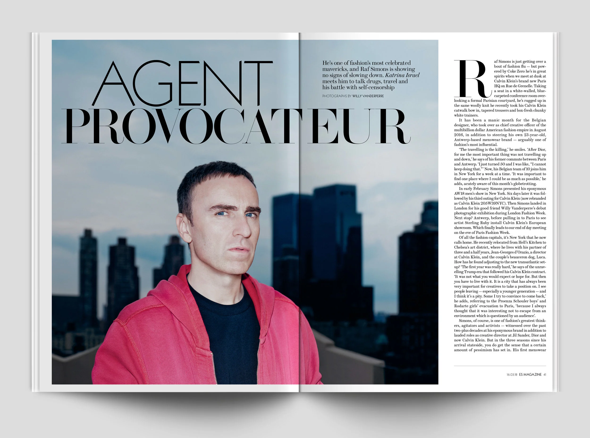 ES Agent provocateur: Raf Simons