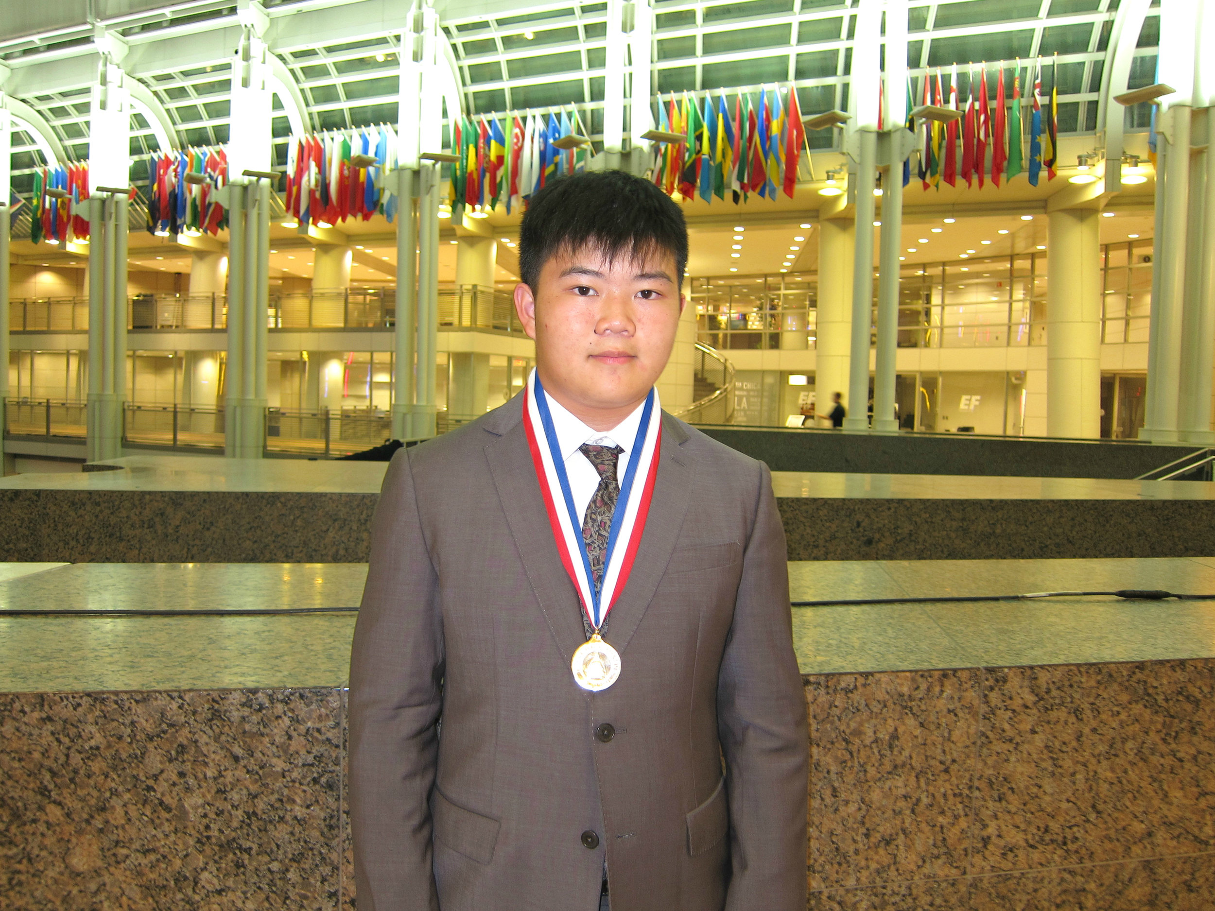 Terence Lee, 2016 Congressional Award Gold Medalist attending recognition dinner at Ronald Reagan Building and International Trade Center