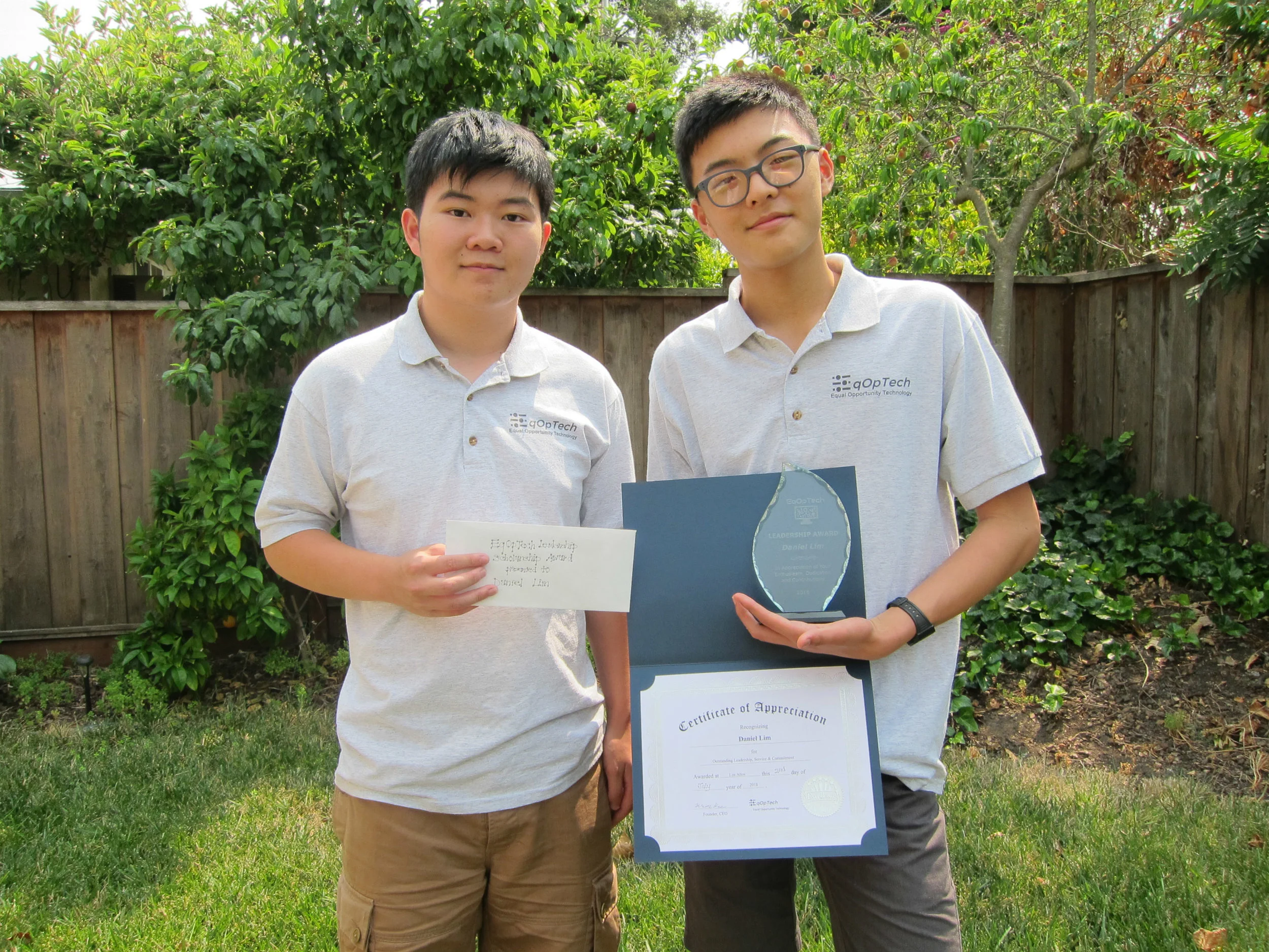 Daniel Lim (right), Terence Lee