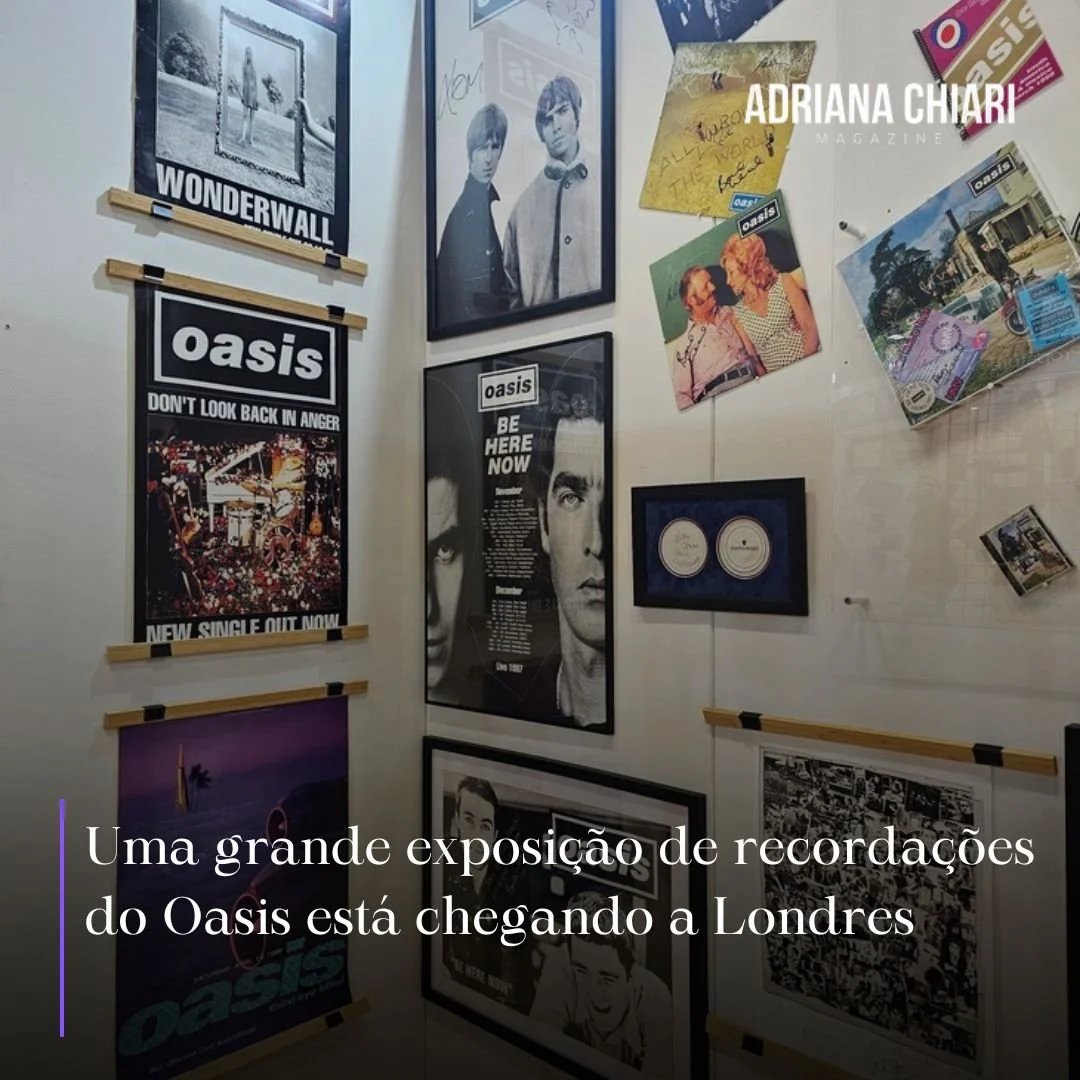 Uma grande exposição de recordações do Oasis está chegando a Londres