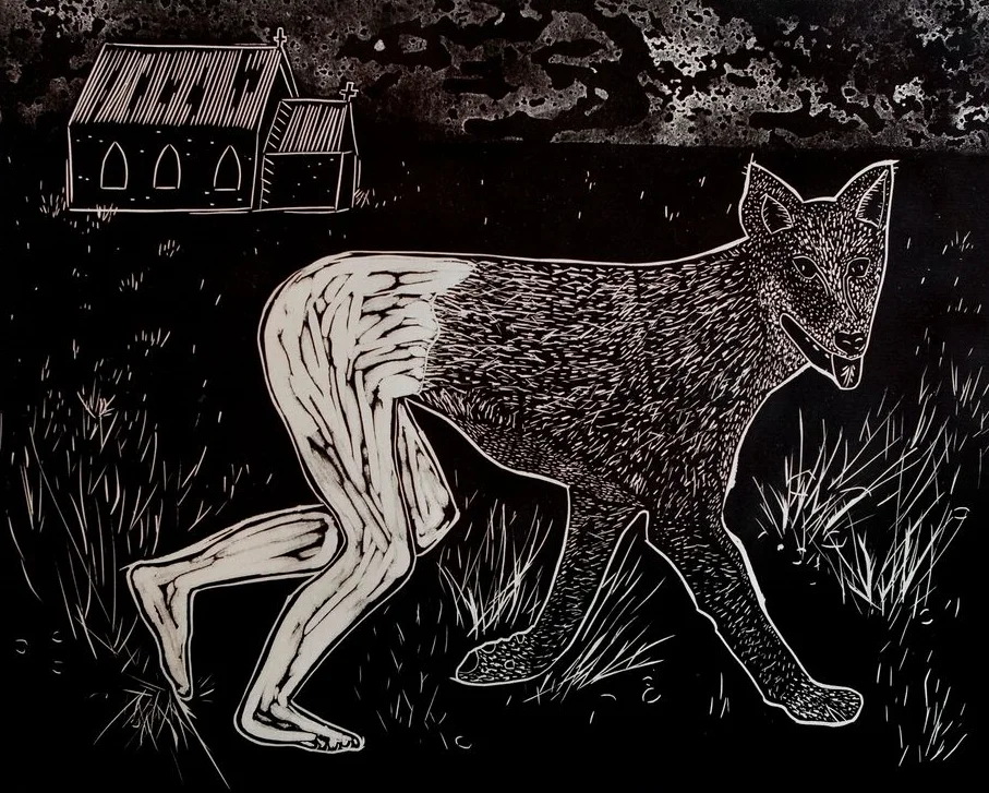   Yearning , 2015, Relief Print, 24 x 30cm 