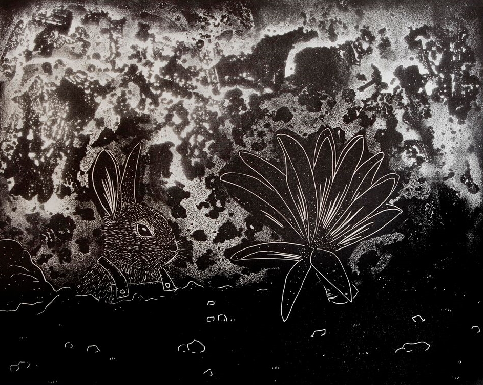 Waiting for My Roots to Grow , 2015, Relief Print, 24 x 30cm