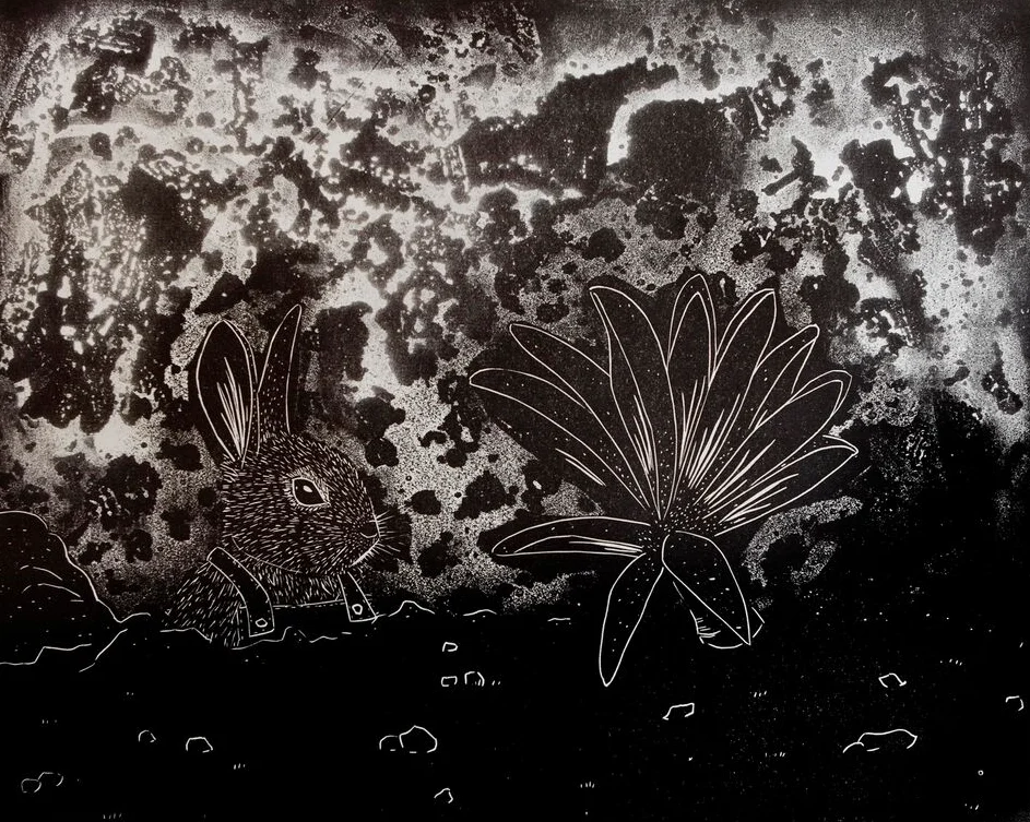   Waiting for My Roots to Grow , 2015, Relief Print, 24 x 30cm 