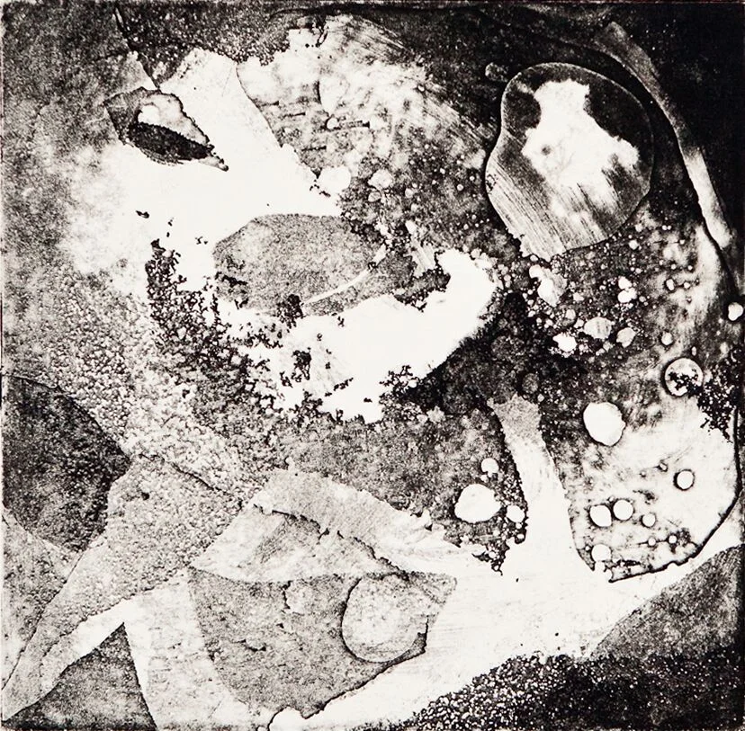 Tumble, 2015, Copper Plate Etching, 15 x 15cm
