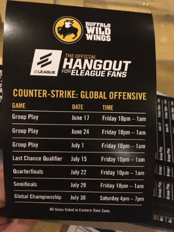 Buffalo Wild Wings E LEAGUE Promotion (Photo: Reddit)