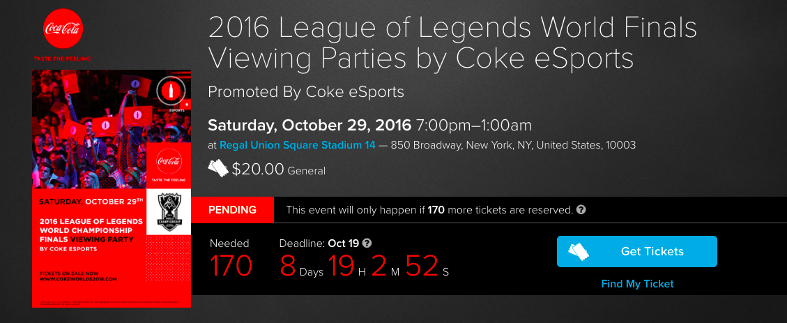 Coke's Twist To Theater Viewing Parties (Photo: Coke eSports)