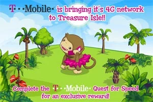 T-Mobile Sponsorship In Zynga's Treasure Island (Photo: Zynga)
