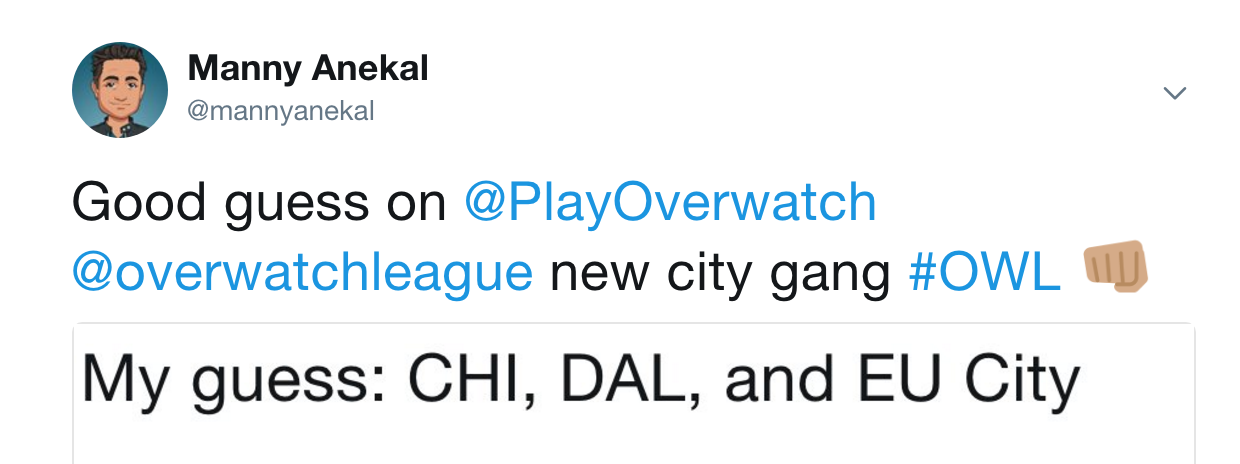 Sunday AM Aug7:&nbsp;Activision Blizzard to Confirm Additional Cities (Photo: Twitter)