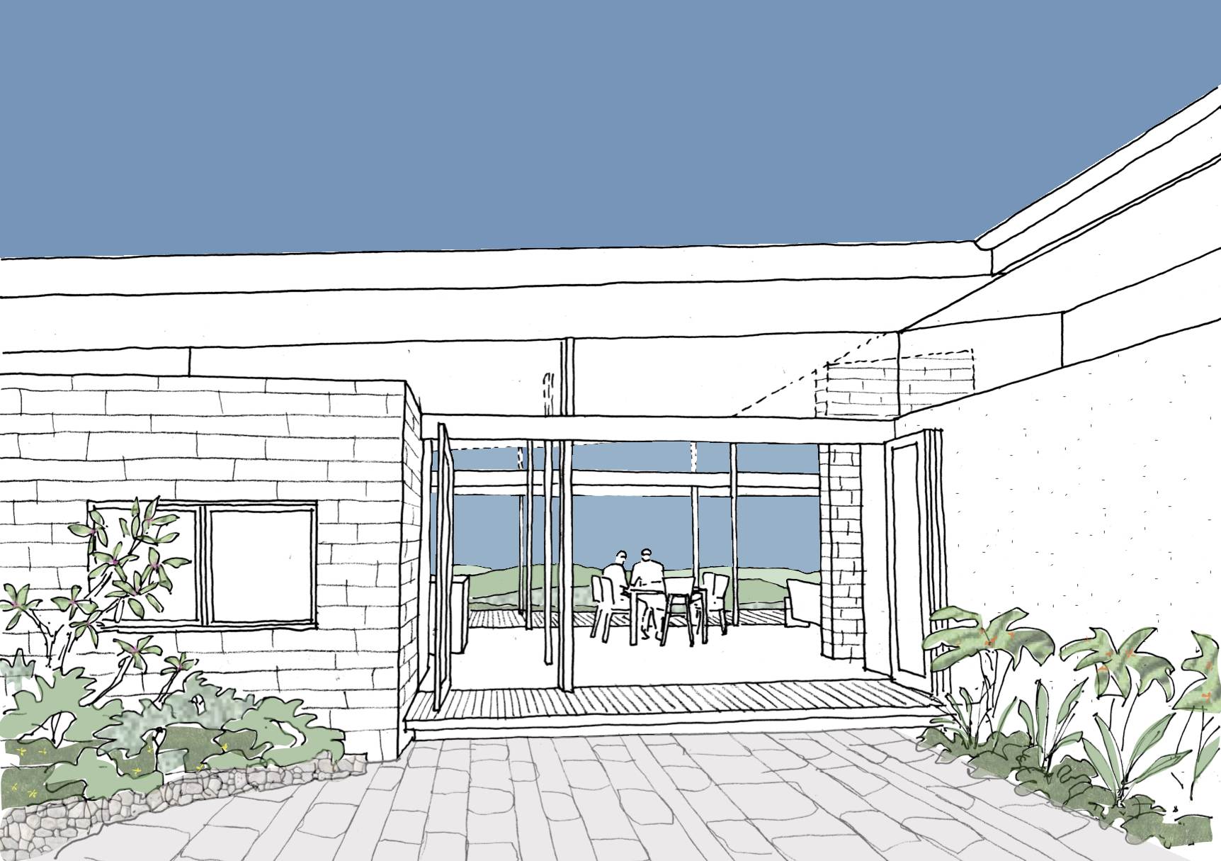 Hunter Valley House - Entry & Breezeway