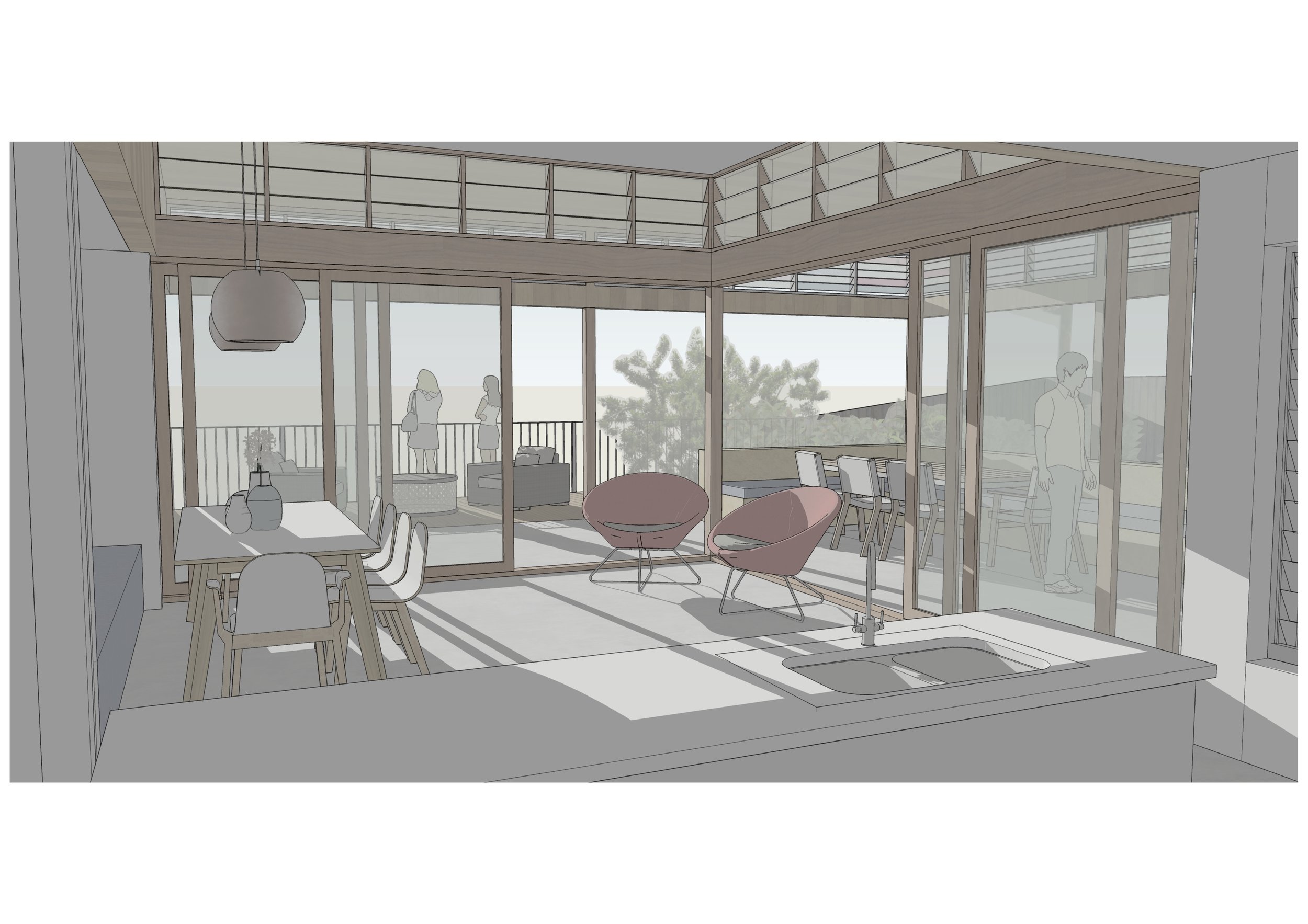 New indoor/outdoor corner room