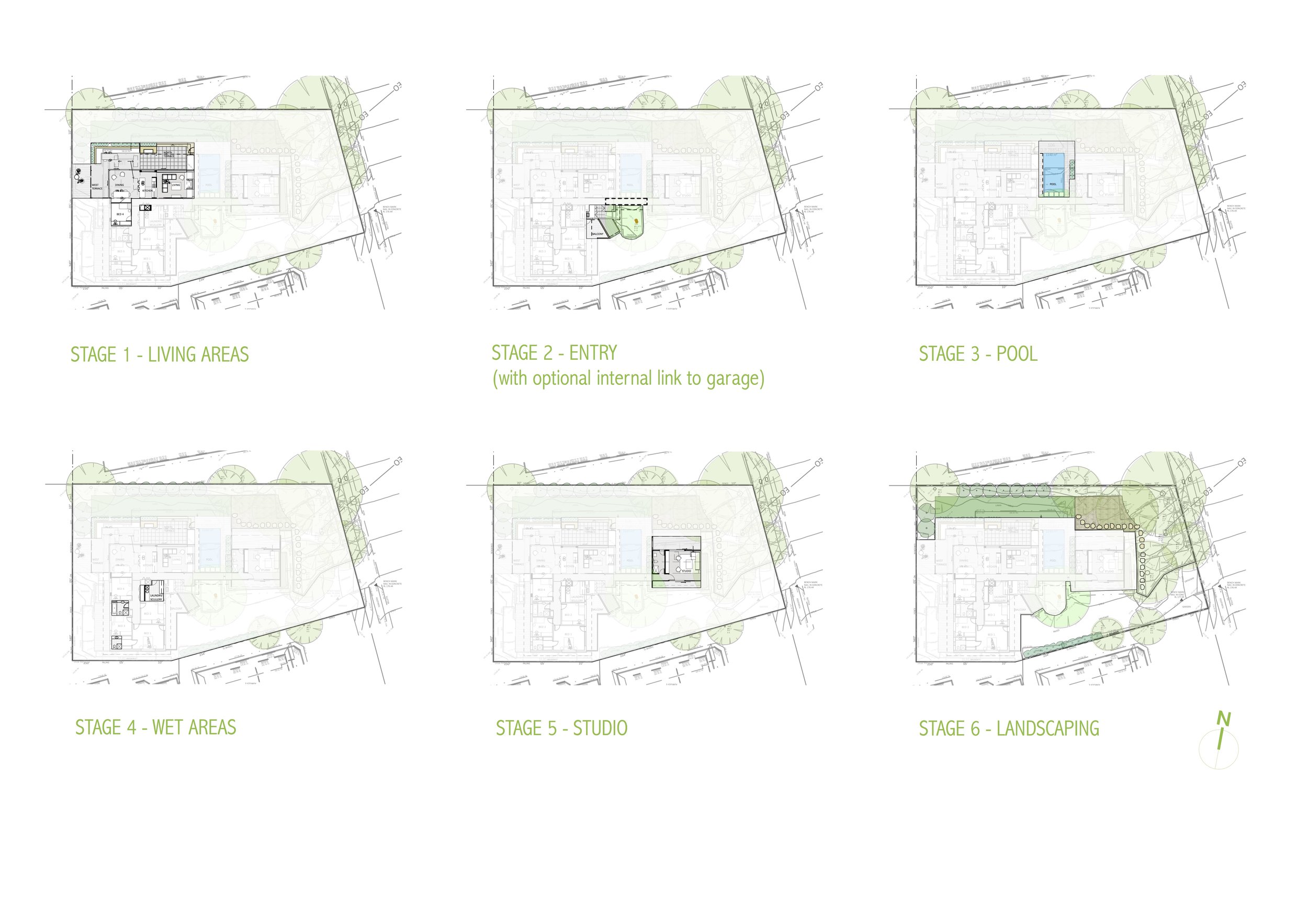Potential construction staging