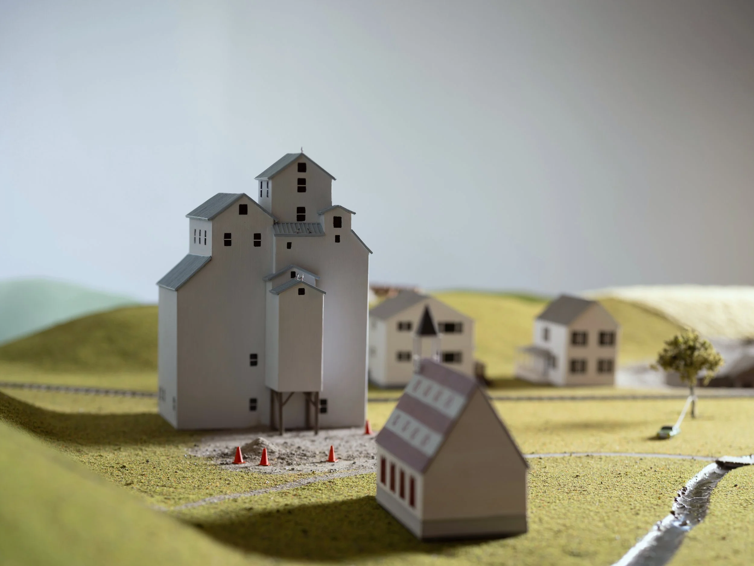 The Museum of Embellished History Presents Wassaic Detail image of Furnace Bank Road 2024 30 in x 90 in x 36 in photo by Jeff Barnett-Winsby (Wassaic Project)