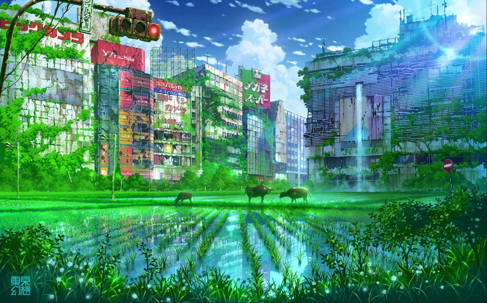 A Post-Apocalyptic Japan by Tokyo Genso [2015/2020]: Tokyo Reclaimed by Nature