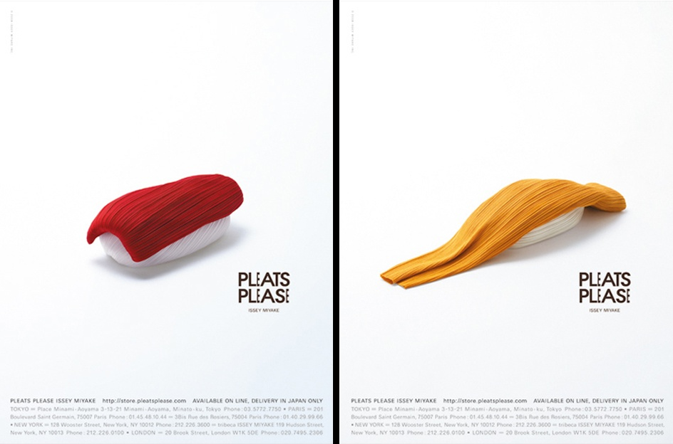 Taku Satoh and his irresistible Ad Campaigns for Issey Miyake<br
