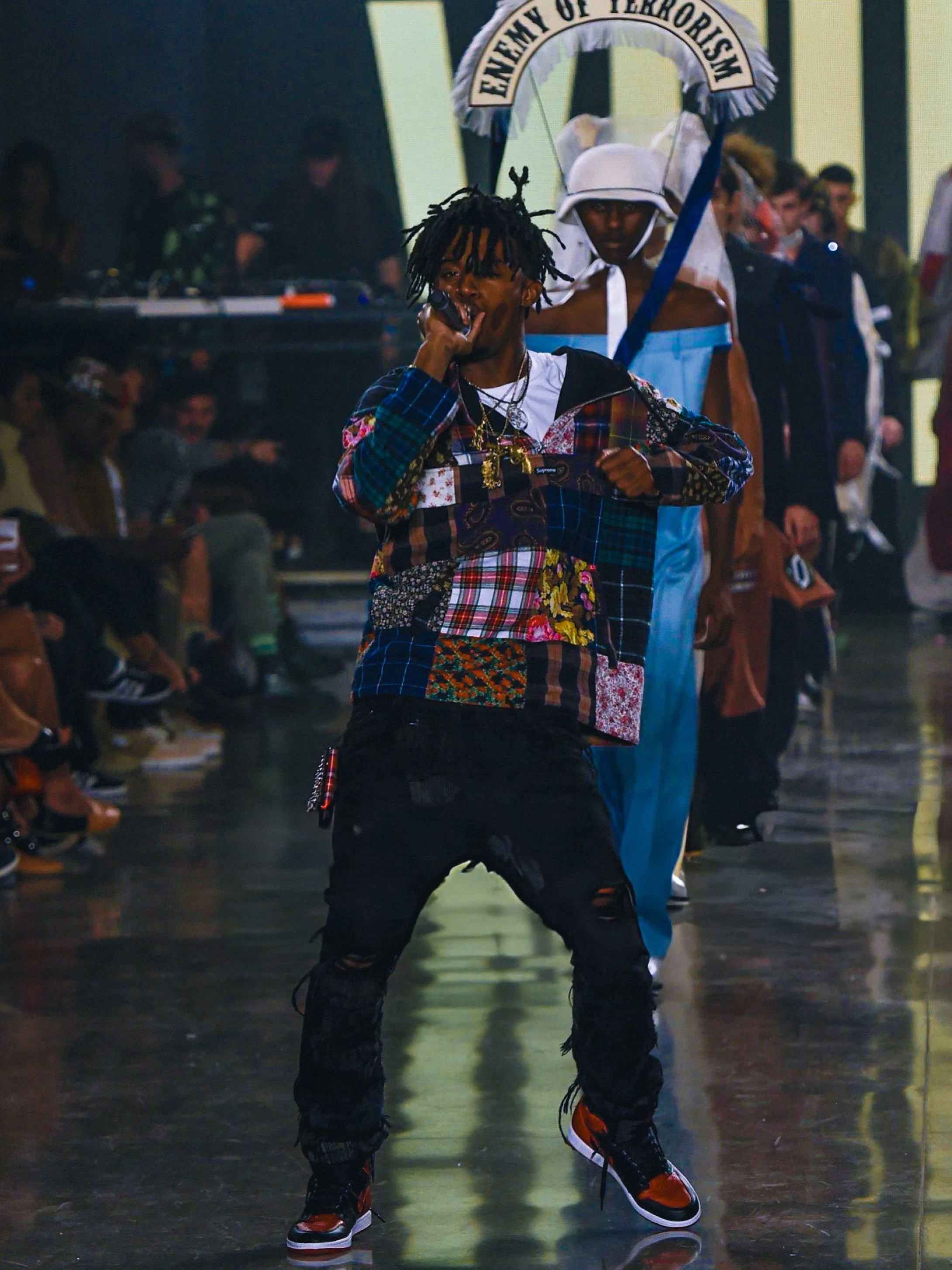 Carti in Supreme, Undercover and Jordans at VFILES 2016