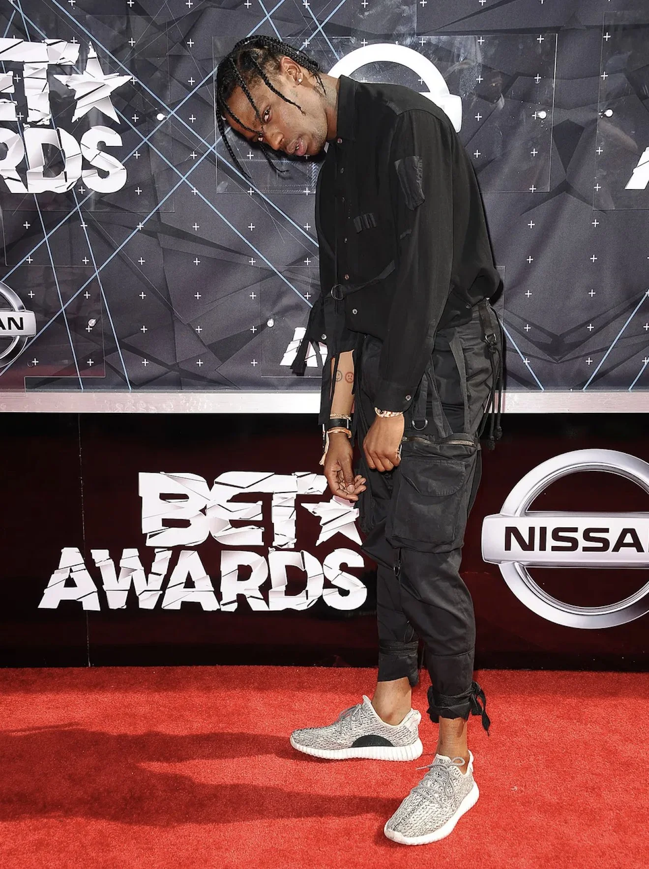 Travis Scott in Yeezy 350s