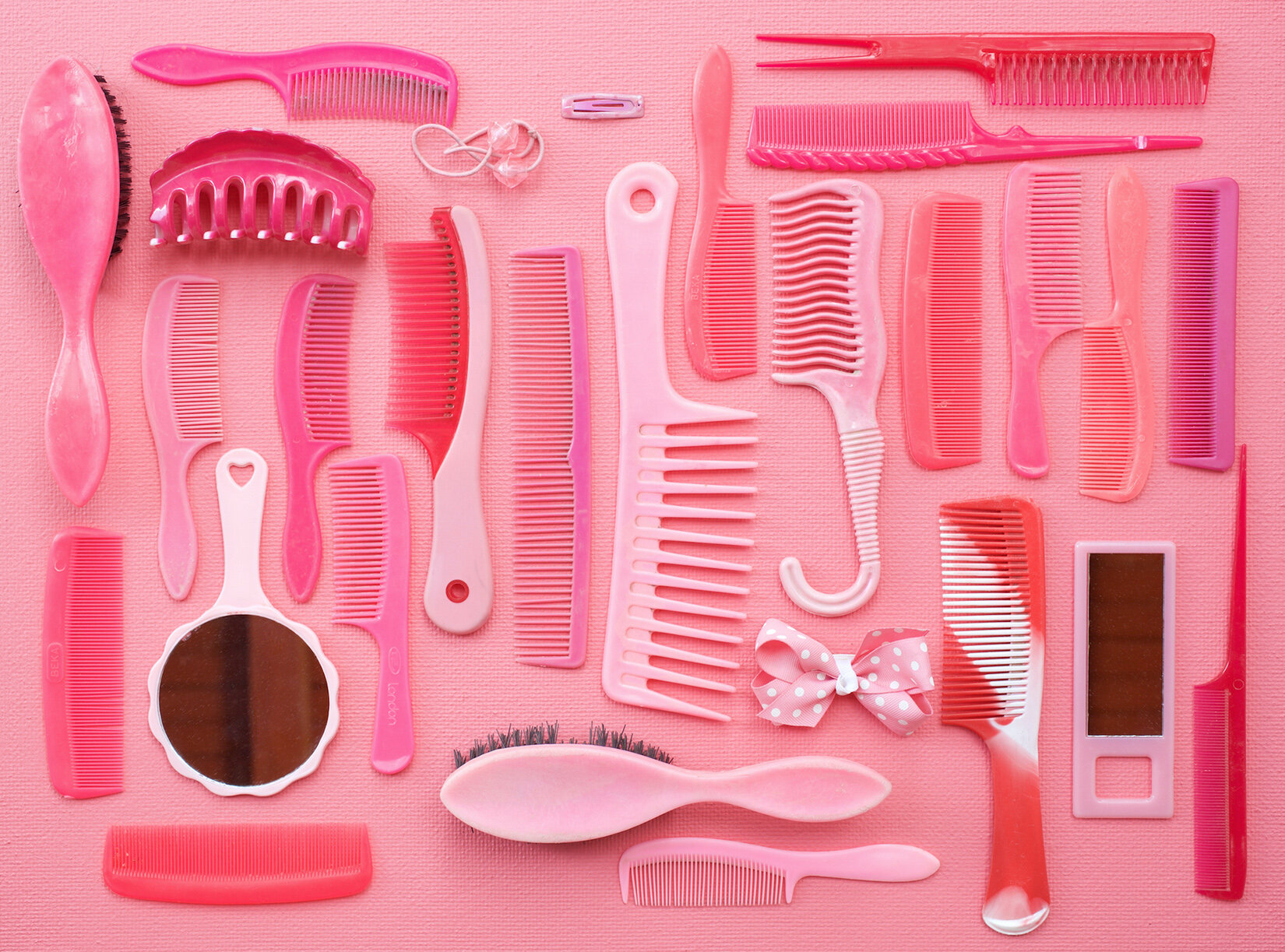 Pink Combs and Brushes, 2014