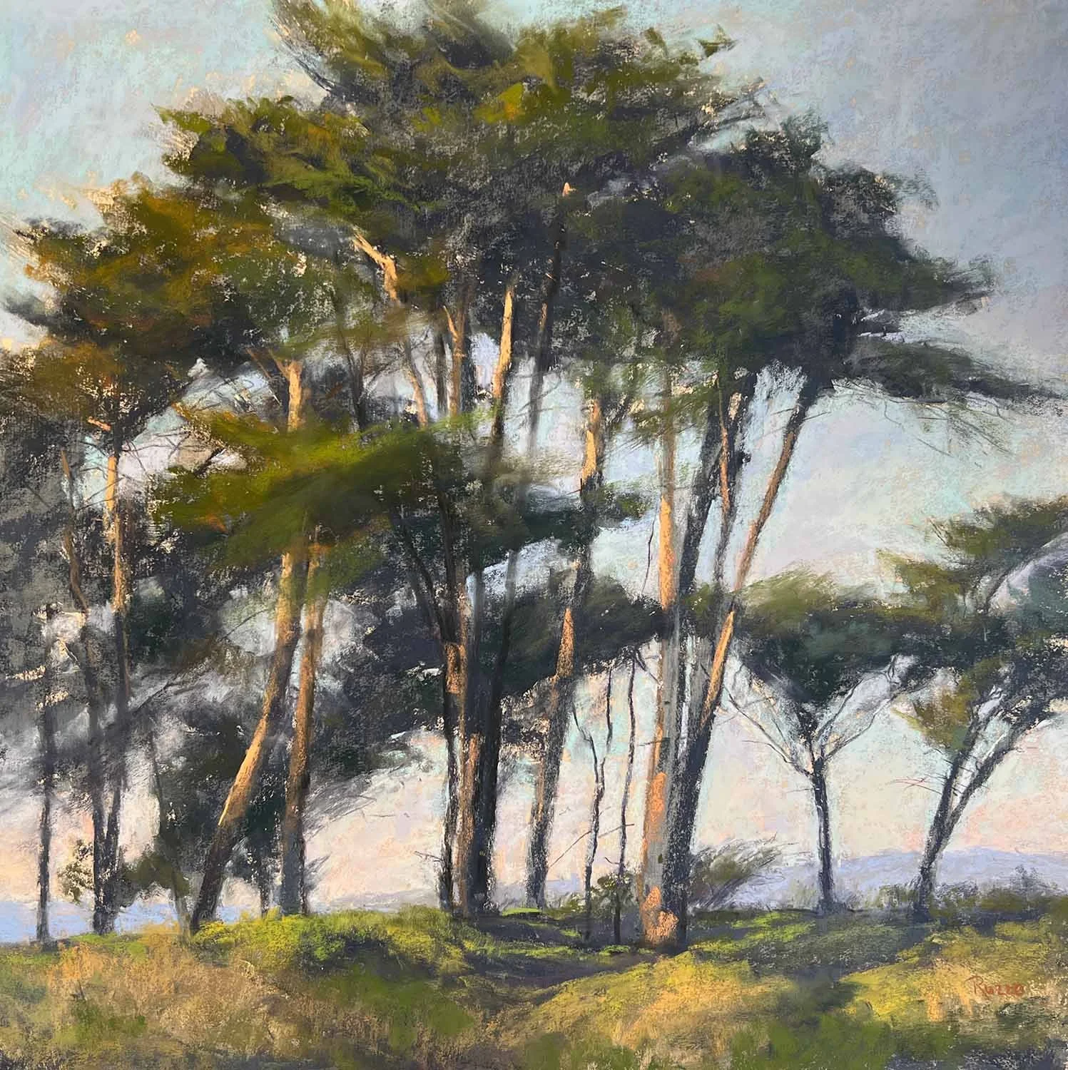 Landscape pastel painting by Teresa Ruzzo