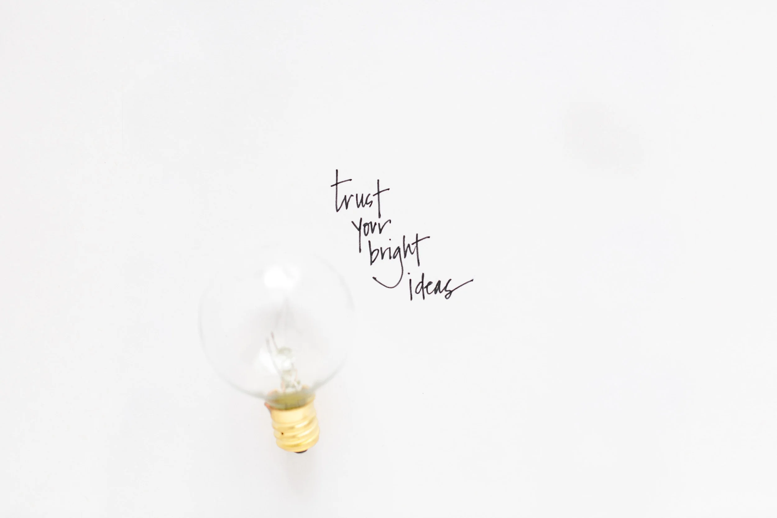 Going With A Bright Idea