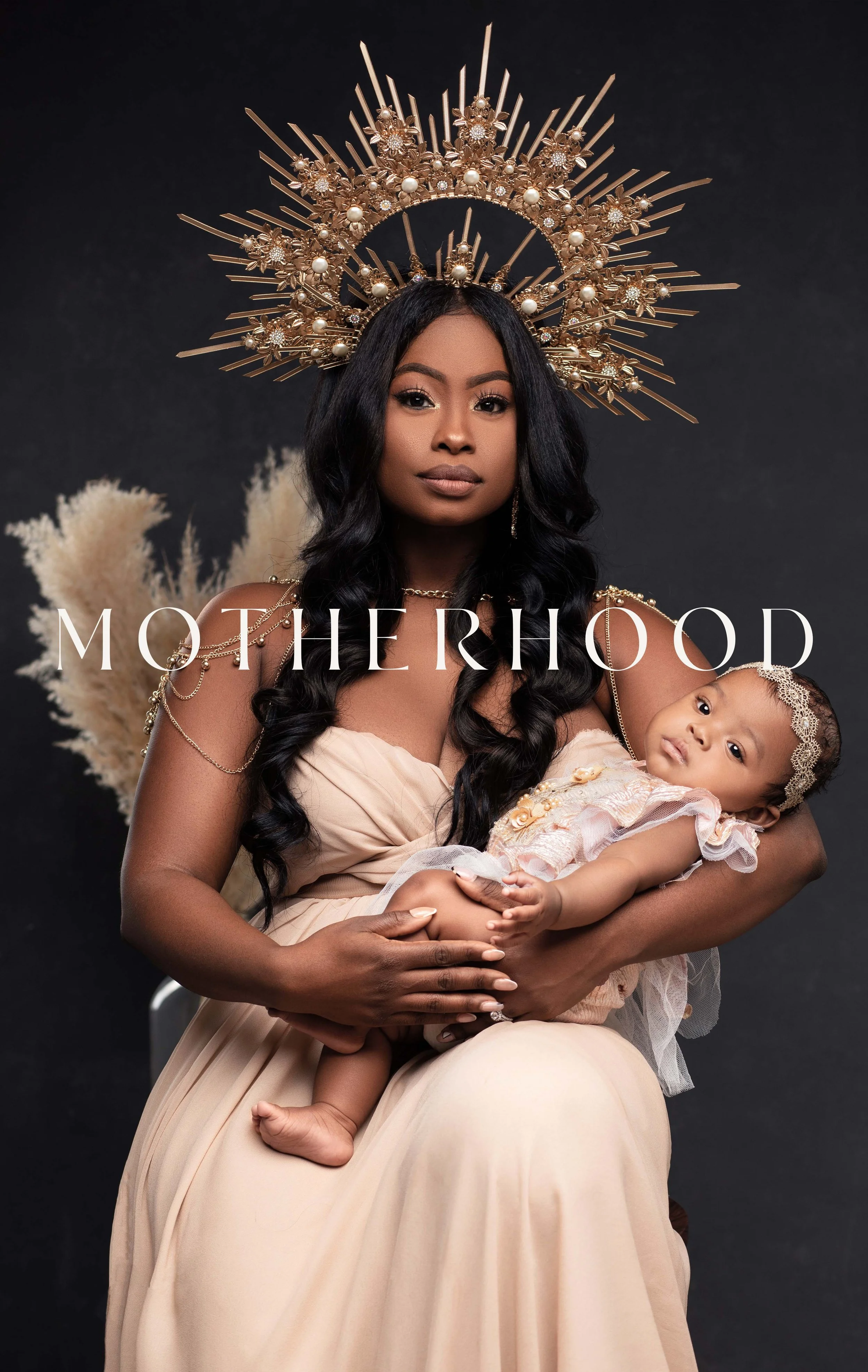 An instudio Mommy and Me session featuring The Brand Label Owner Shaqwill and her daughter