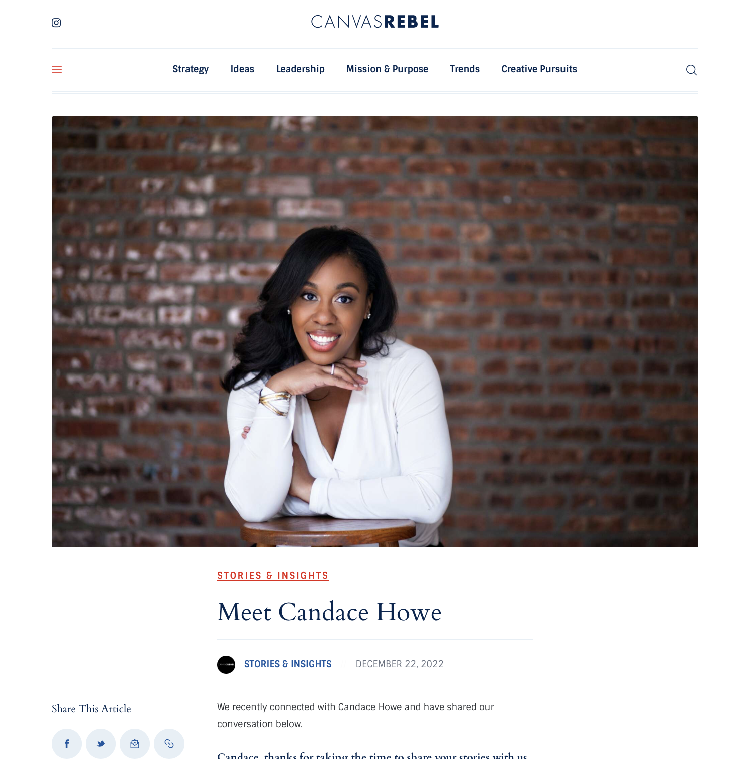 Artist spotlight on Candace Howe for Revbel Canvas on maternity and family photography