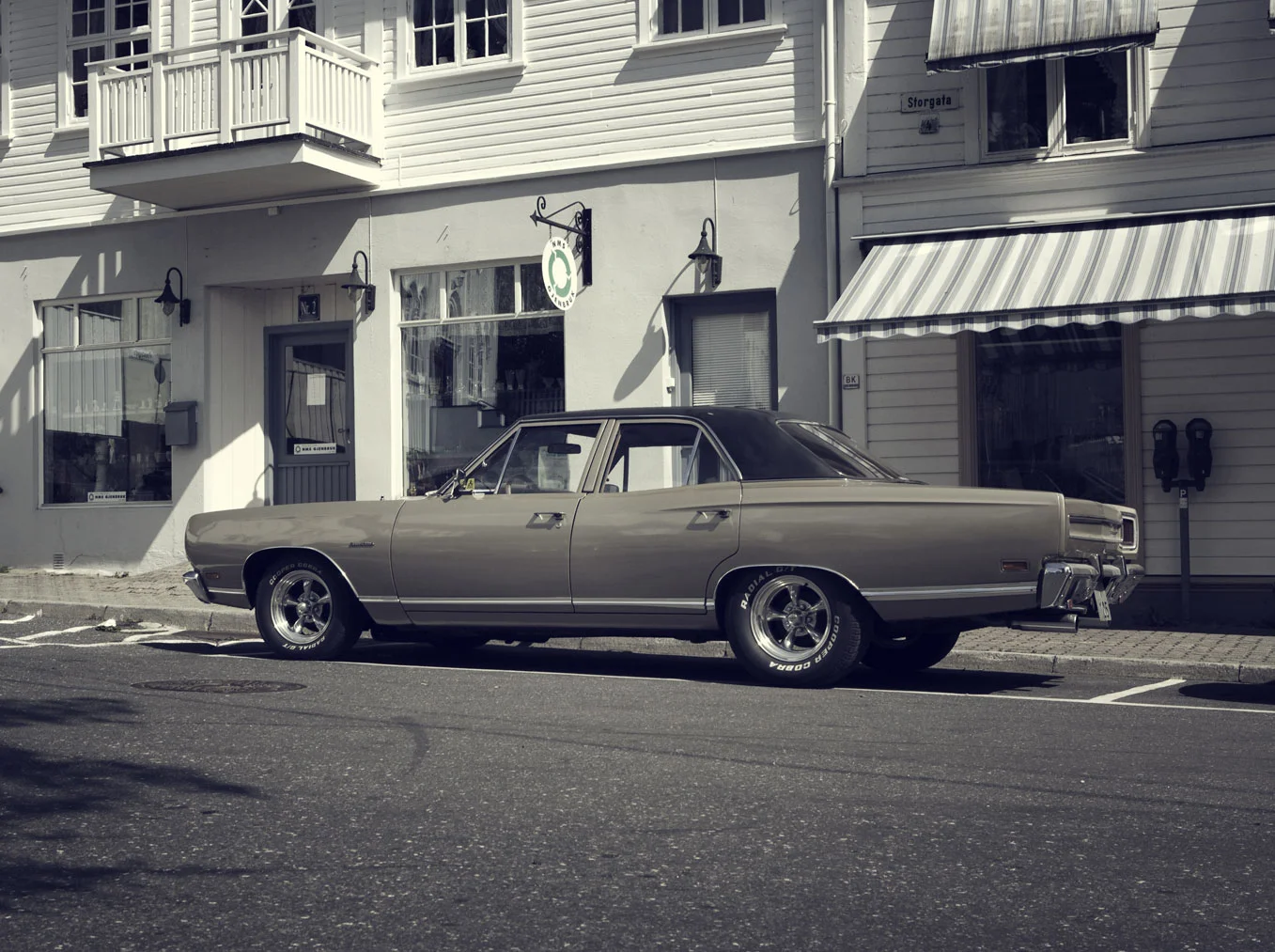 _ In the street