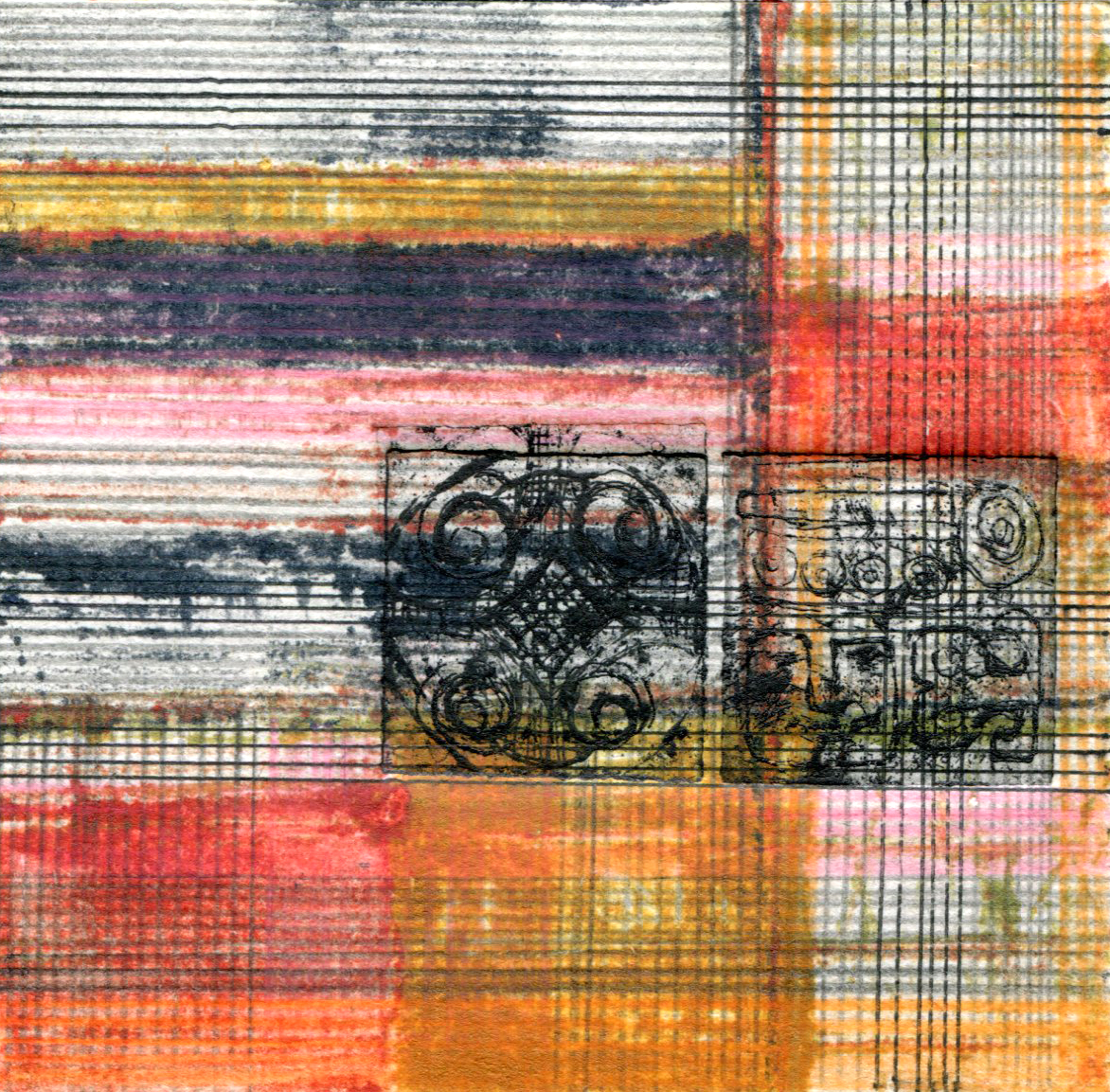 Vintage Fabric Square 8