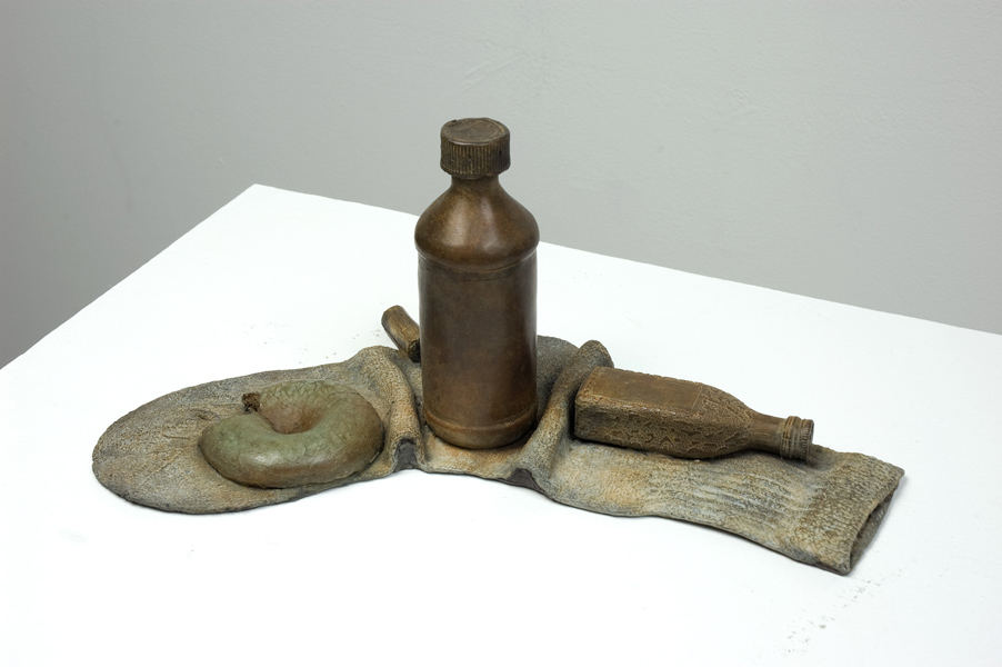On Man’s Trash Is Another Man’s Treasure, 2012, bronze, 14” x 5”  x 7”